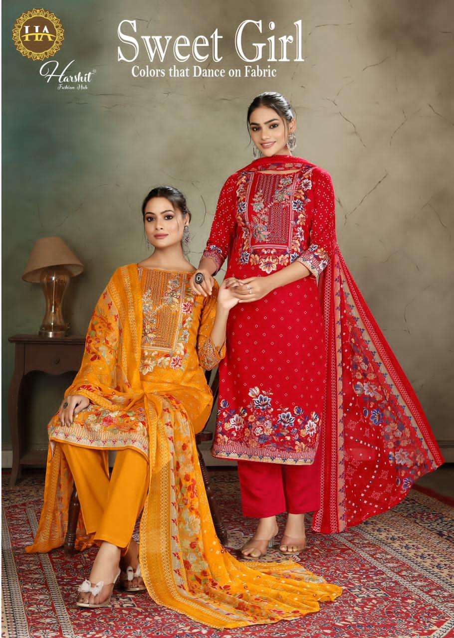 HARSHIT FASHION SWEET GIRL ZAM DESIGNER SUIT COLLECTION BEST RATE 