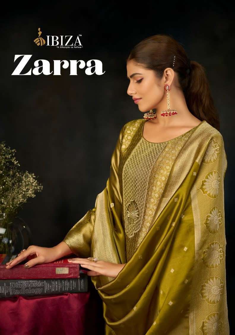 IBIZA ZARRA PARTYWEAR PURE BANGLORY SILK SUIT CATALOG WHOLESALER 2025