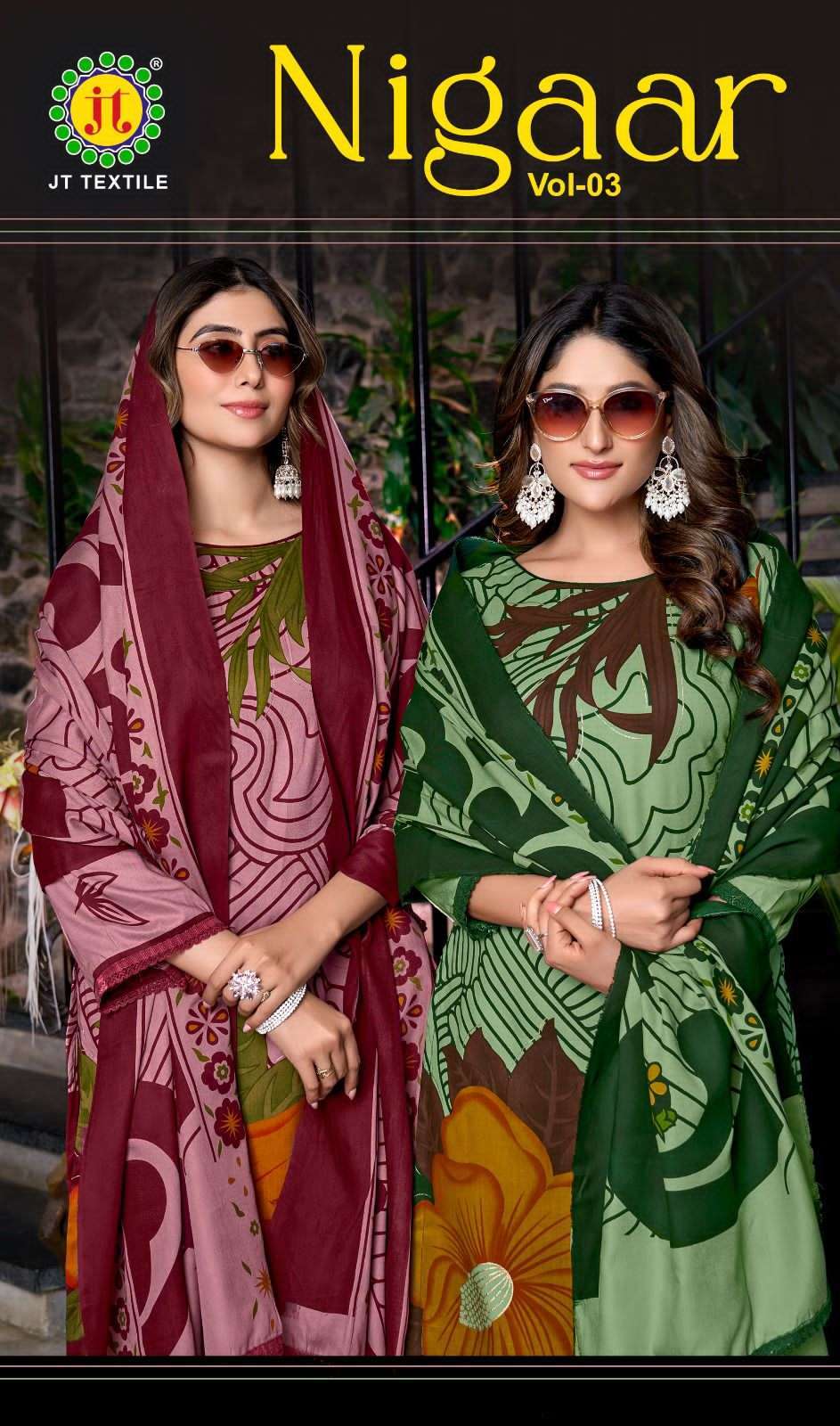 JT TEXTILE NIGAAR VOL 3 RAYON DRESS WHOLESALER BEST RATE 2025