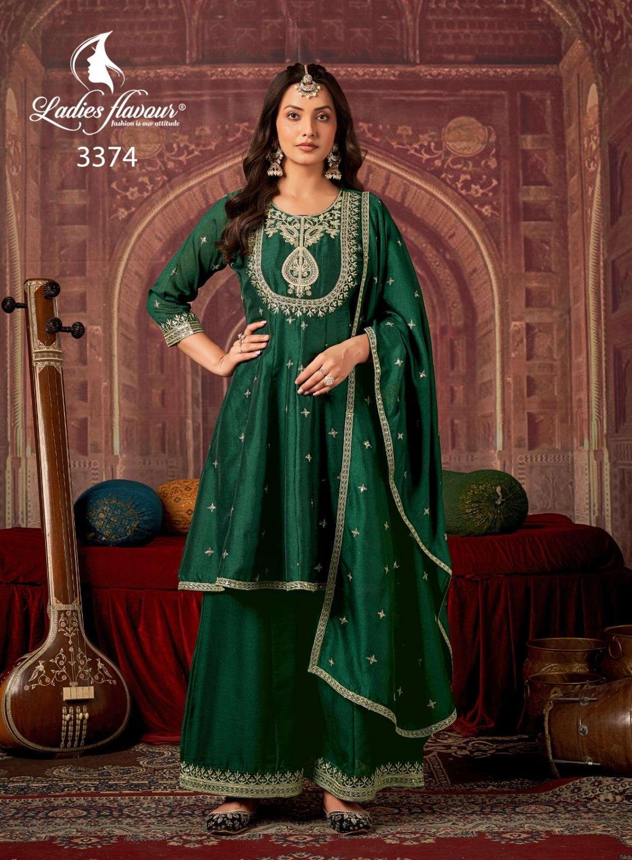 LADIES FLAVOUR VIOLEN READYMADE DESIGNER 3 PIECE SET WHOLESALER BEST RATE 2025