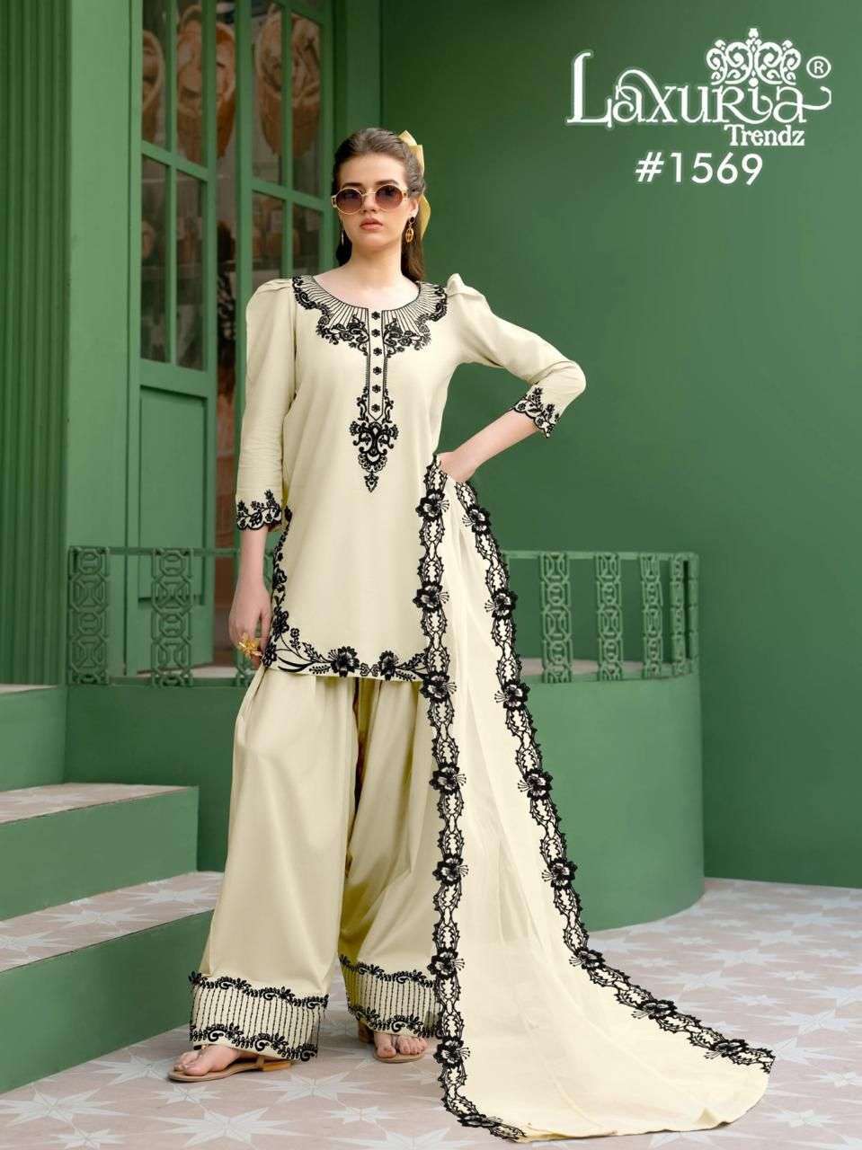 LAXURIA TRENDZ 1569 HEAVY SATIN READYMADE SUIT WHOLESALER BEST RATE 2025