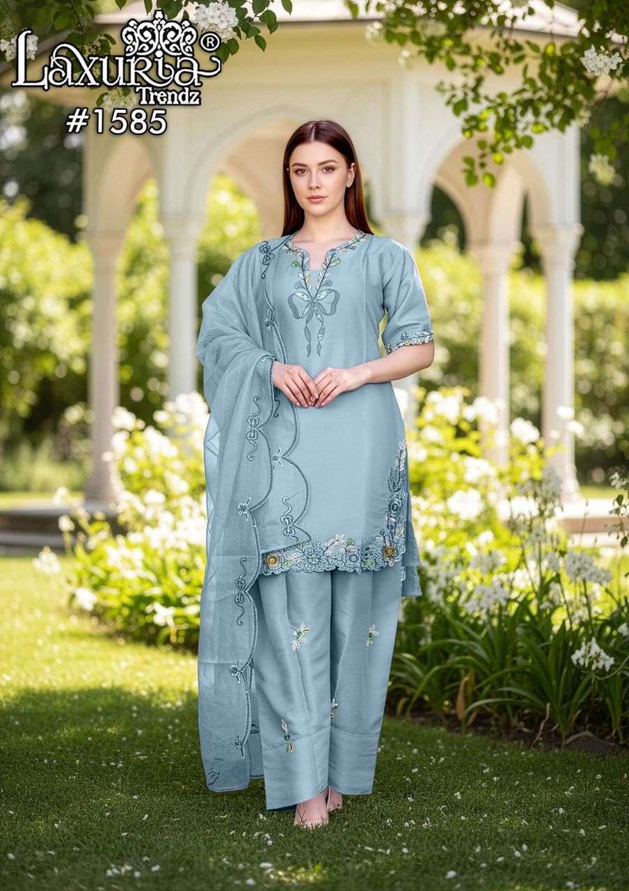 LAXURIA TRENDZ 1585 COLOURS READYMADE 3 PIECE SET WHOLESALER BEST RATE