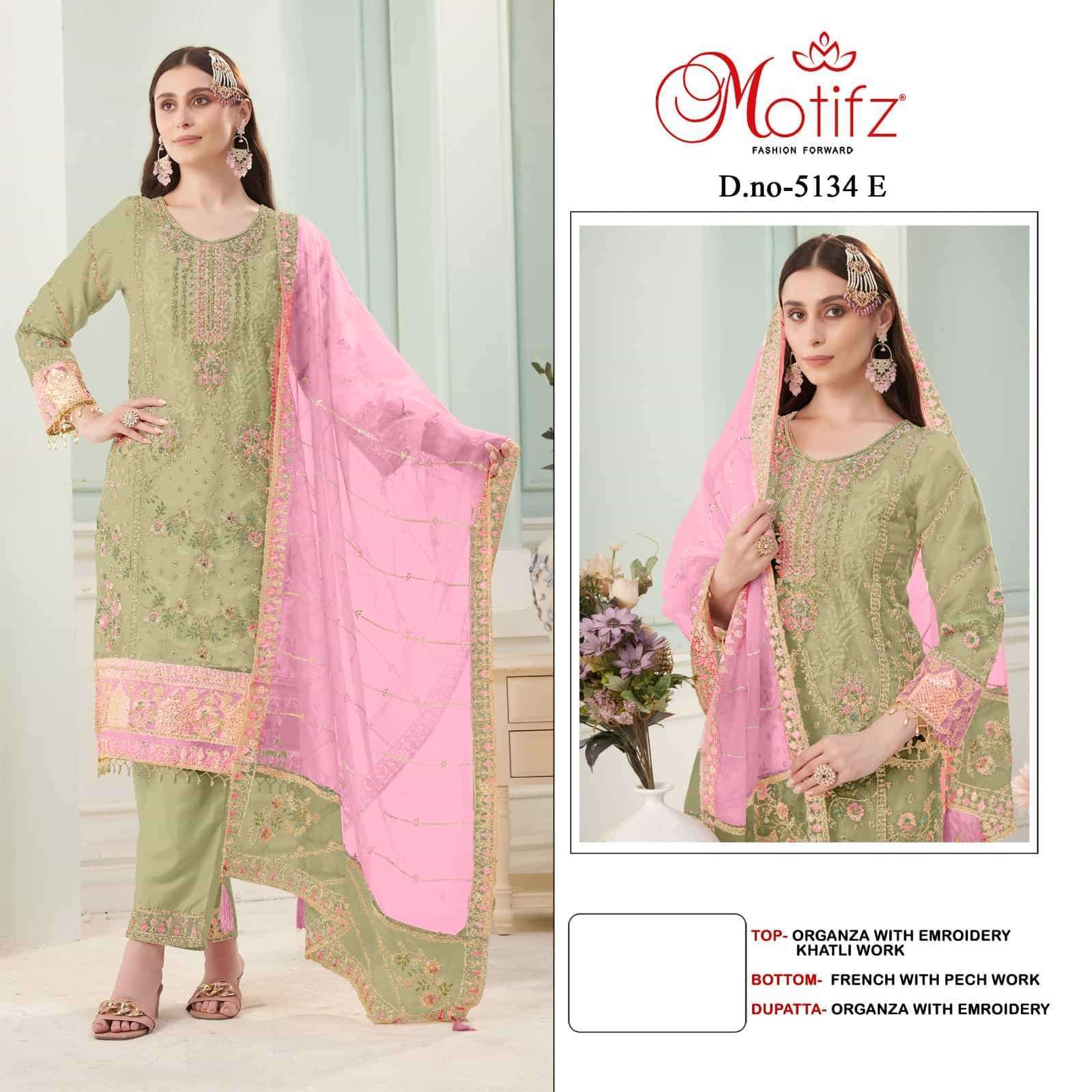 MOTIFZ D 5134 COLORS DESIGNER PAKISTANI SUIT WHOLESALER 