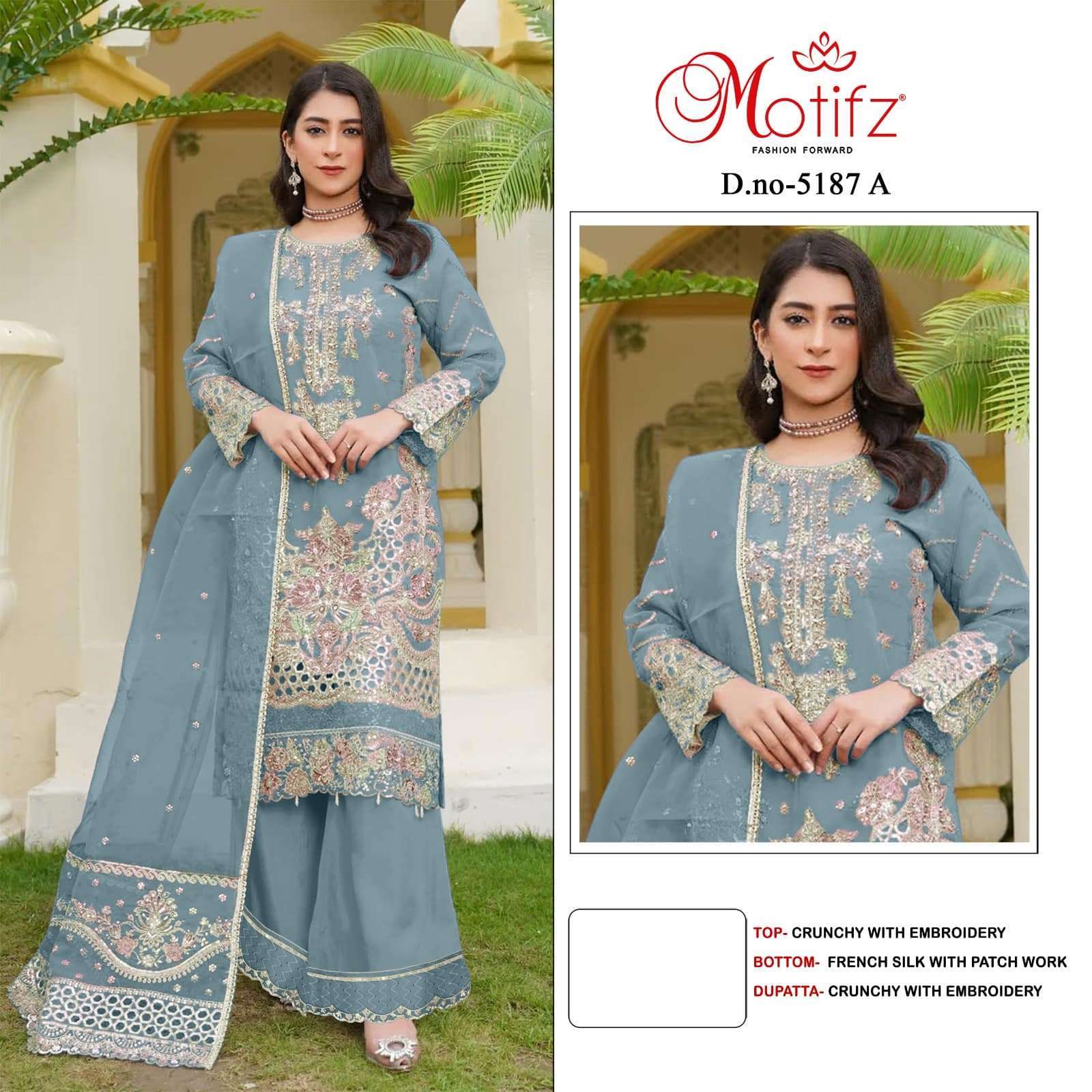 MOTIFZ D 5187 COLORS PAKISTANI SUIT SUPPLIER 