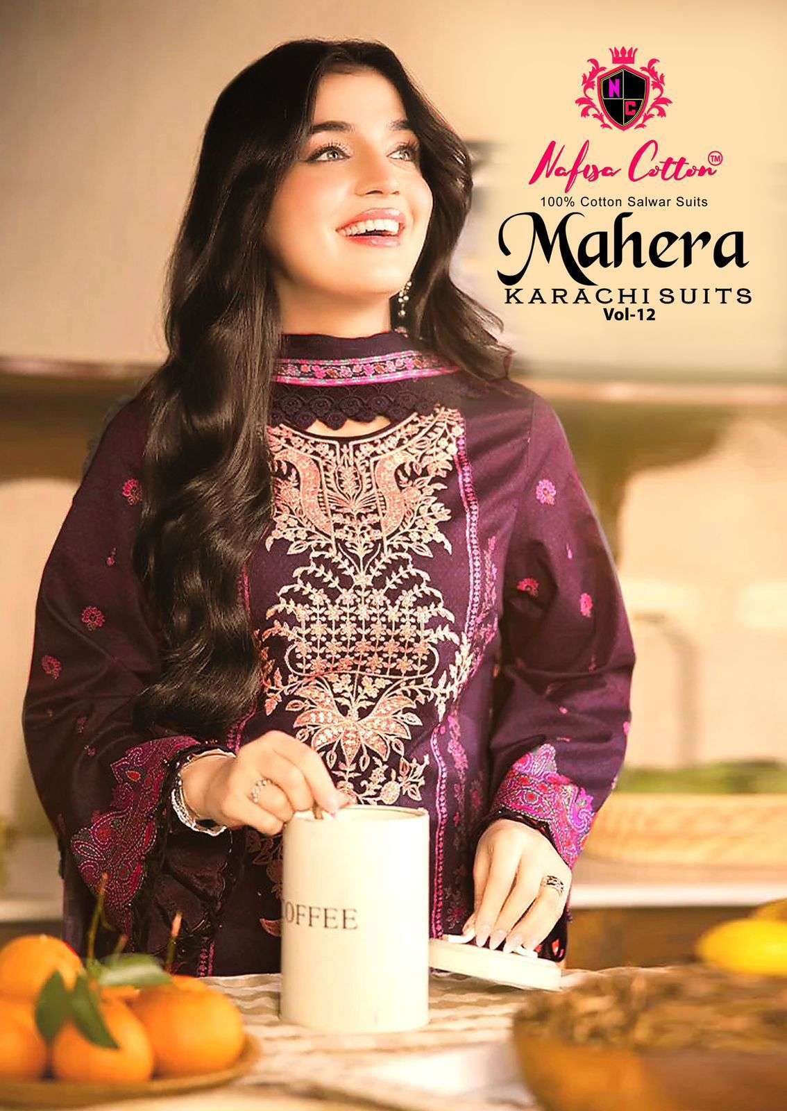 NAFISA COTTON MAHERA VOL 12 KARACHI SUIT WHOLESALER 