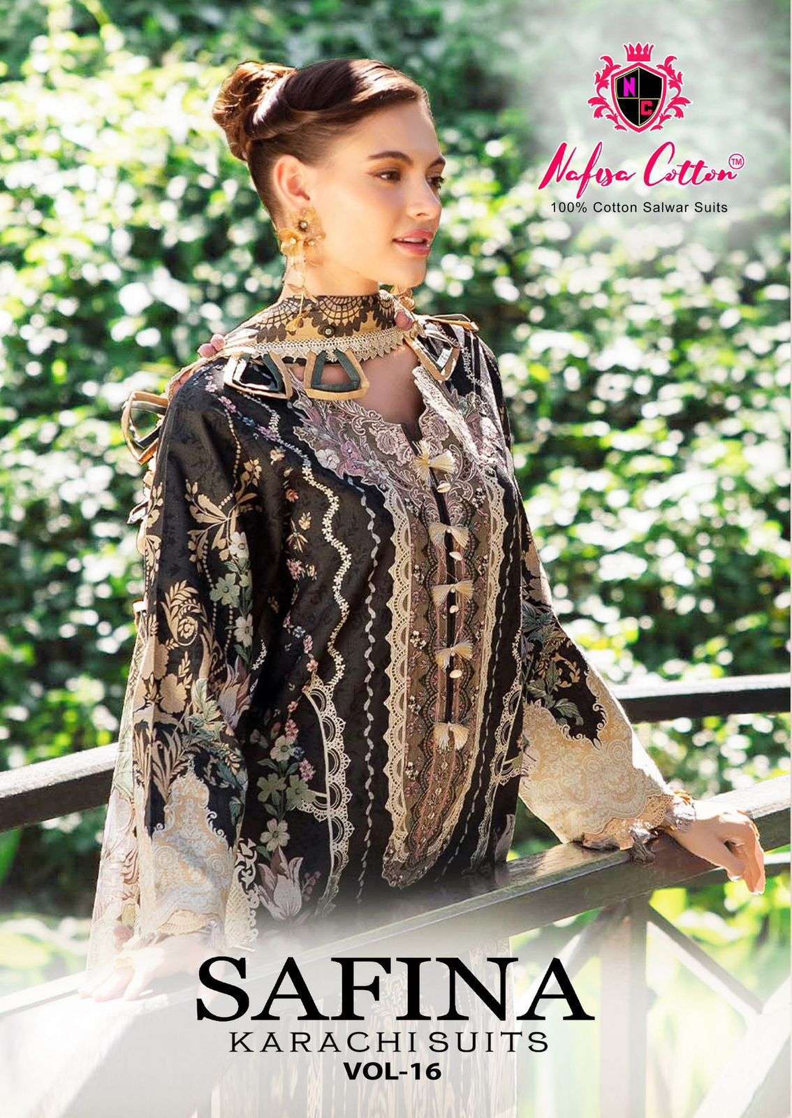 NAFISA COTTON SAFINA VOL 16 KARACHI COTTON SUIT WHOLESALER 