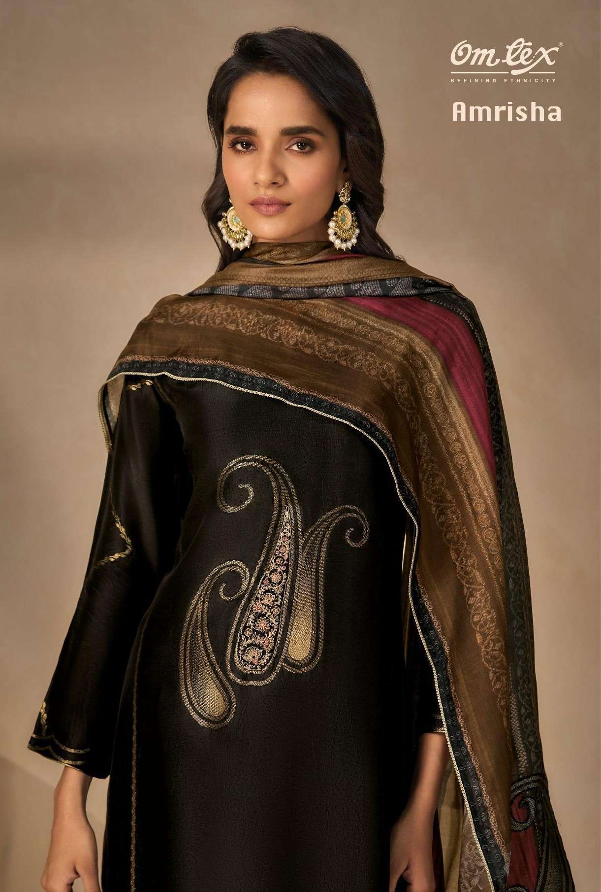 OMTEX AMRISHA SILK JACQUARD EMBRODERY SUIT WHOLESALER BEST RATE 2025