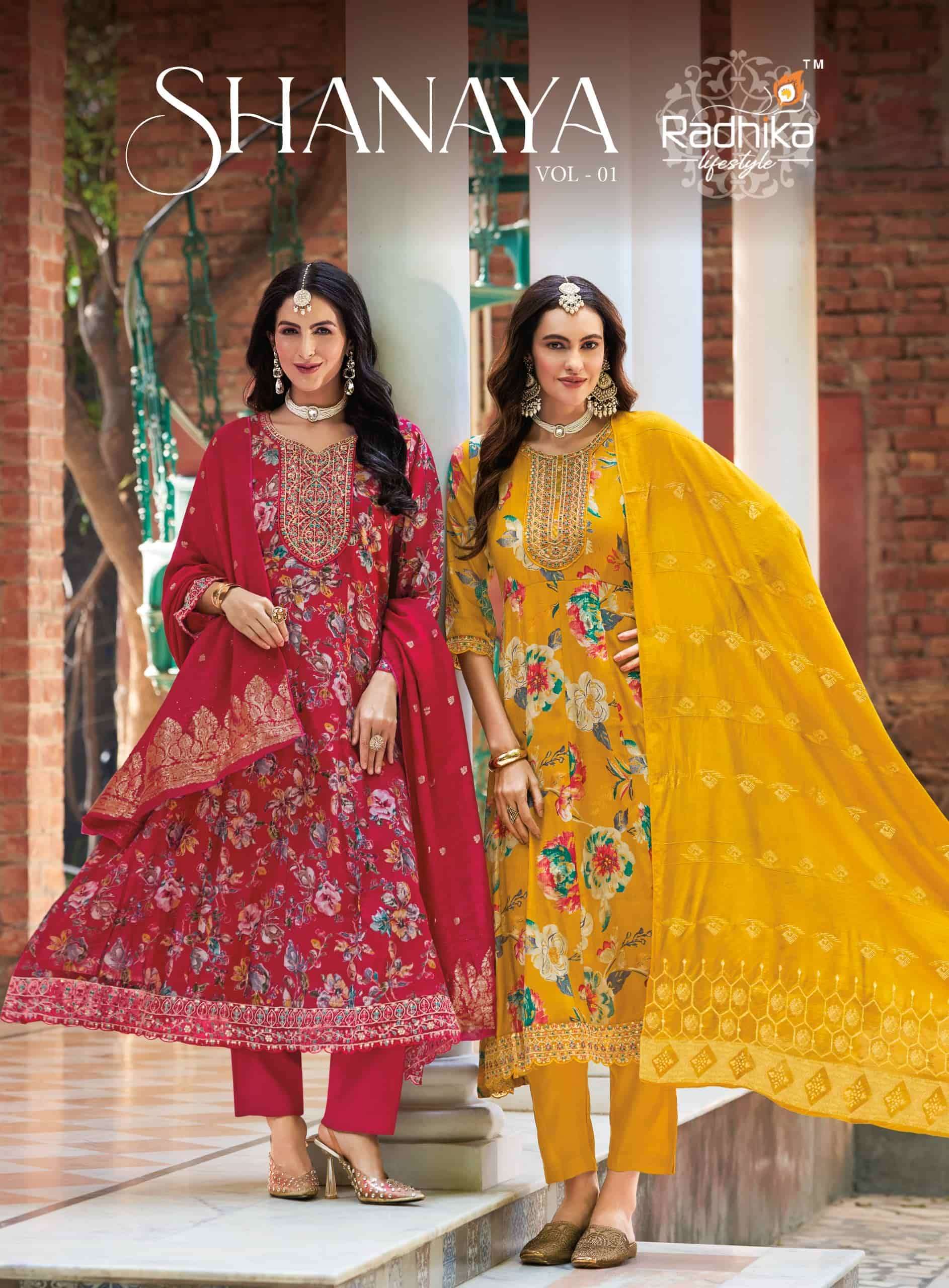 RADHIKA LIFESTYLE SHANAYA VOL 1 FANCY READYMADE 3 PIECE SUIT CATALOG WHOLESALER 2025