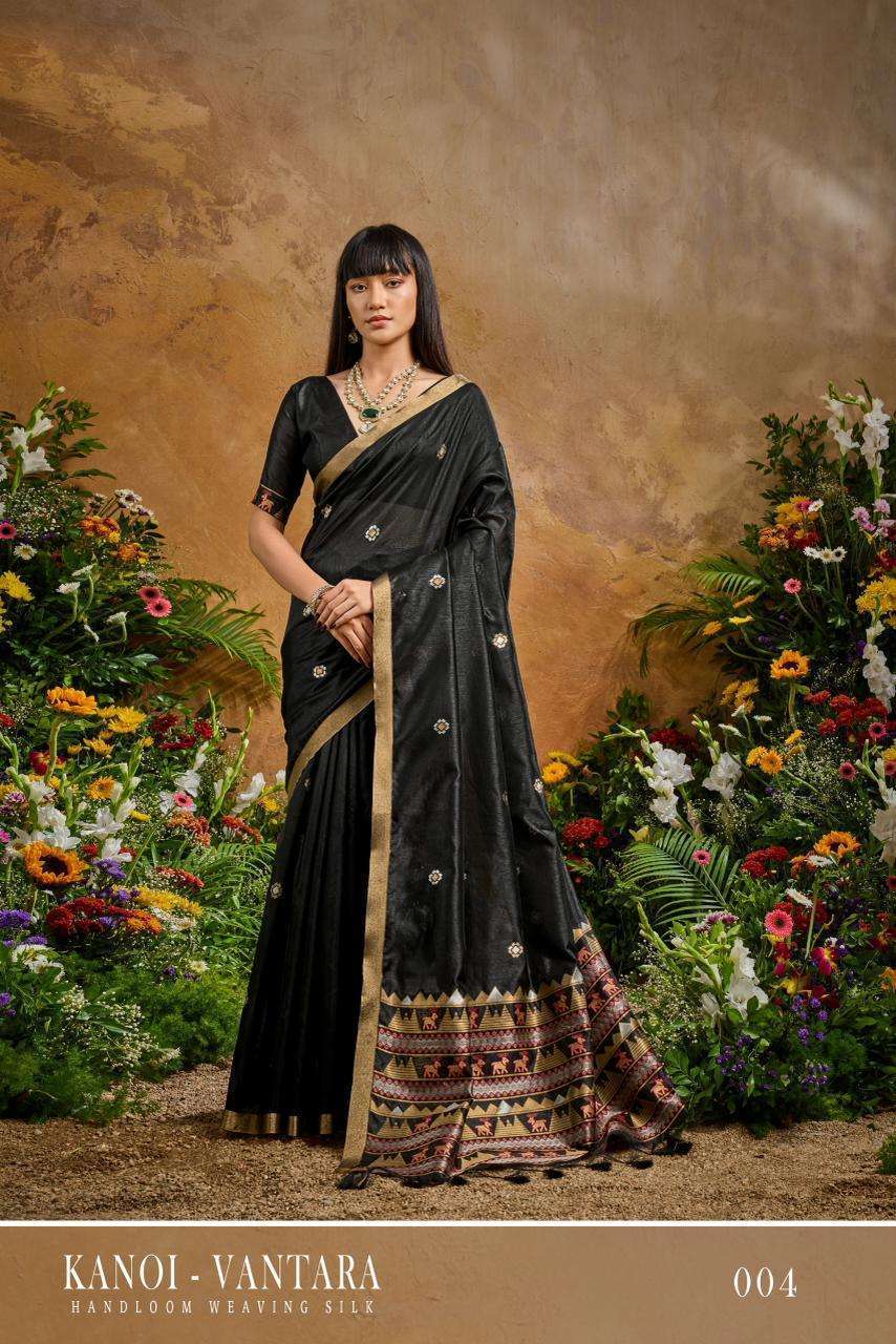 RAJTEX KANOI VANTARA TUSSER SILK DESIGNER SAREE CATALOGUE WHOLESALER 