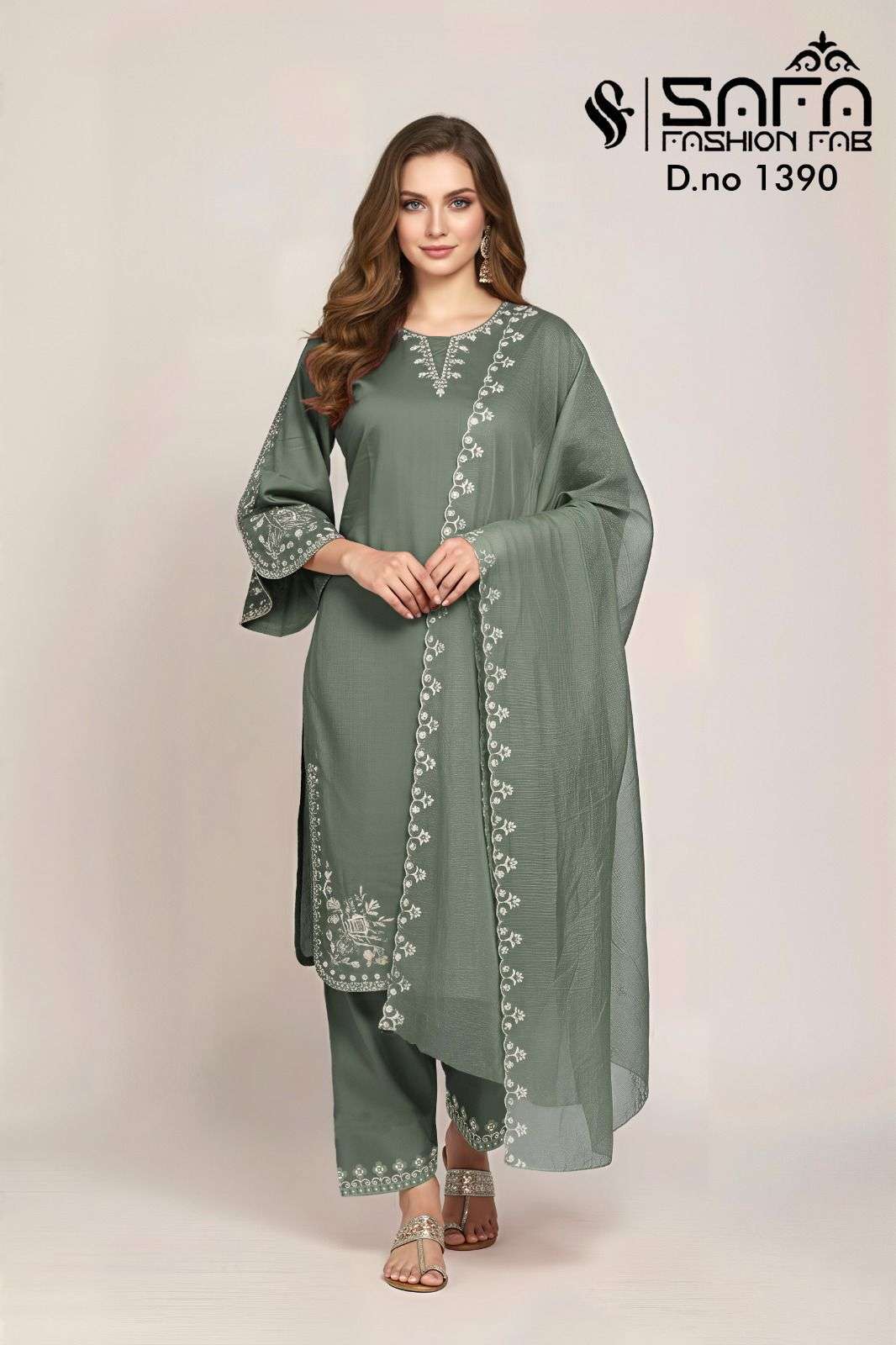 SAFA FASHION FAB 1390 SOFT COTTON DESIGNER READYMADE SUIT WHOLESALER BEST RATE 2025