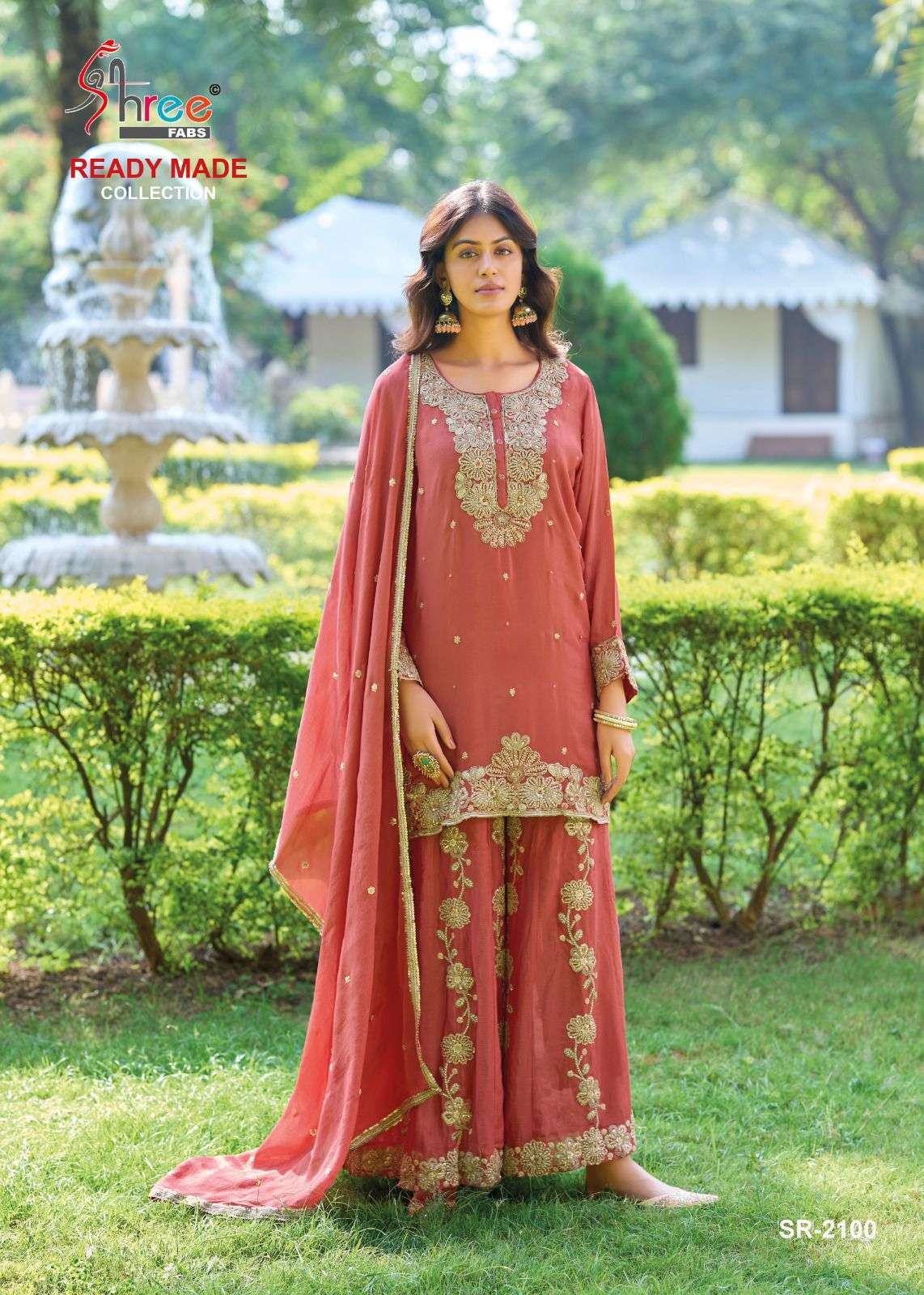 SHREE FAB 2100 COLORS  FANCY KHATLI WORK SUIT WHOLESALER BEST RATE 2025