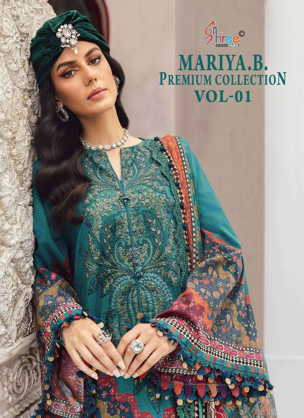 SHREE FAB MARIYA B VOL 1 PURE COTTON DESIGNER PAKISTANI SUIT WHOLESALER 