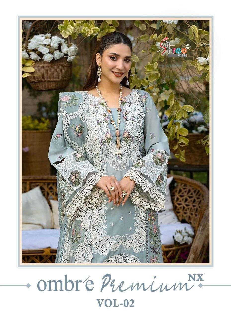 SHREE FAB OMBRE VOL 2 NX SELF EMBROIDERY SALWER KAMEEZ WHOLESALER BEST RATE 
