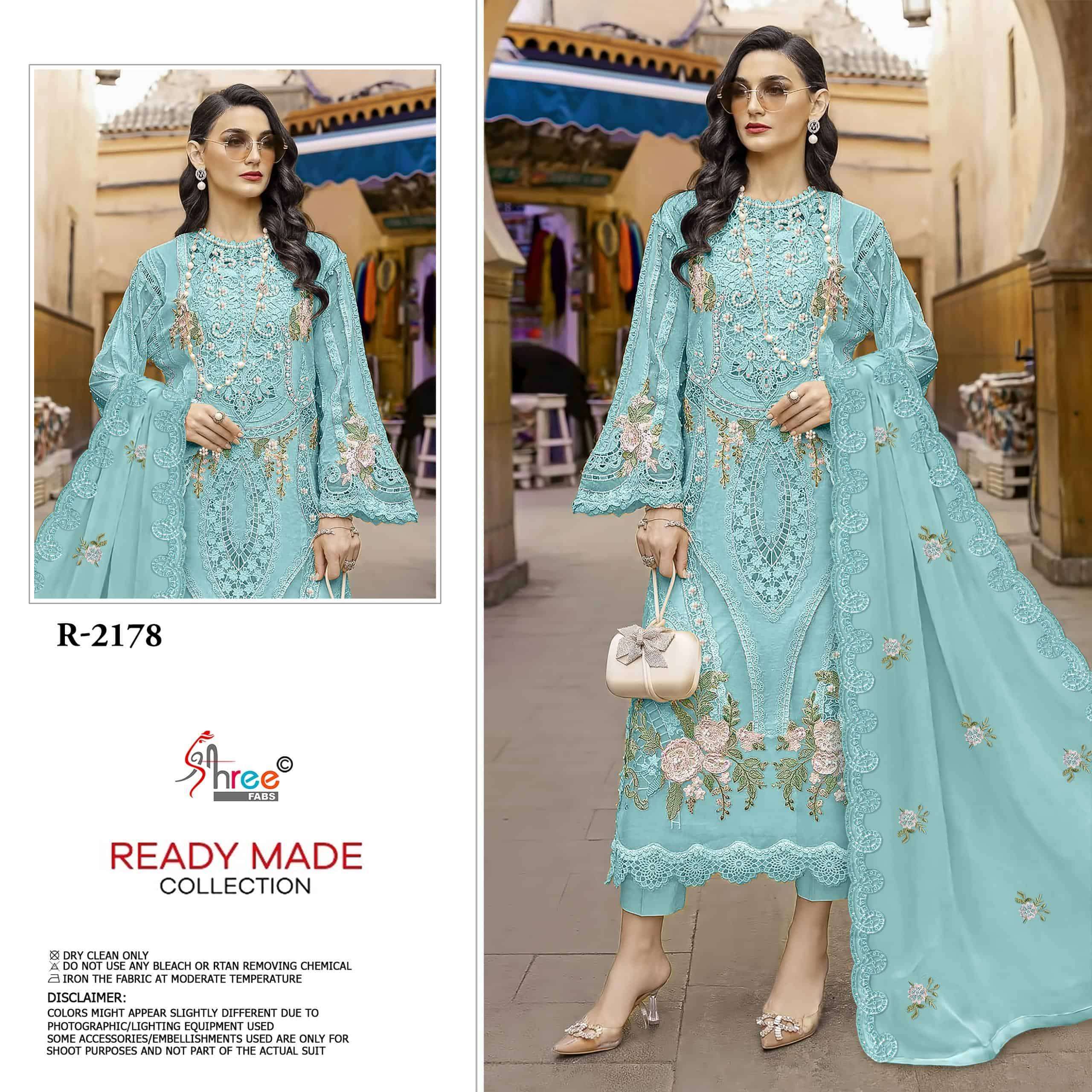 SHREE FAB R 2178 COLORS PAKISTANI RAGA CHIFFON READYMADE SUIT WHOLESALER 
