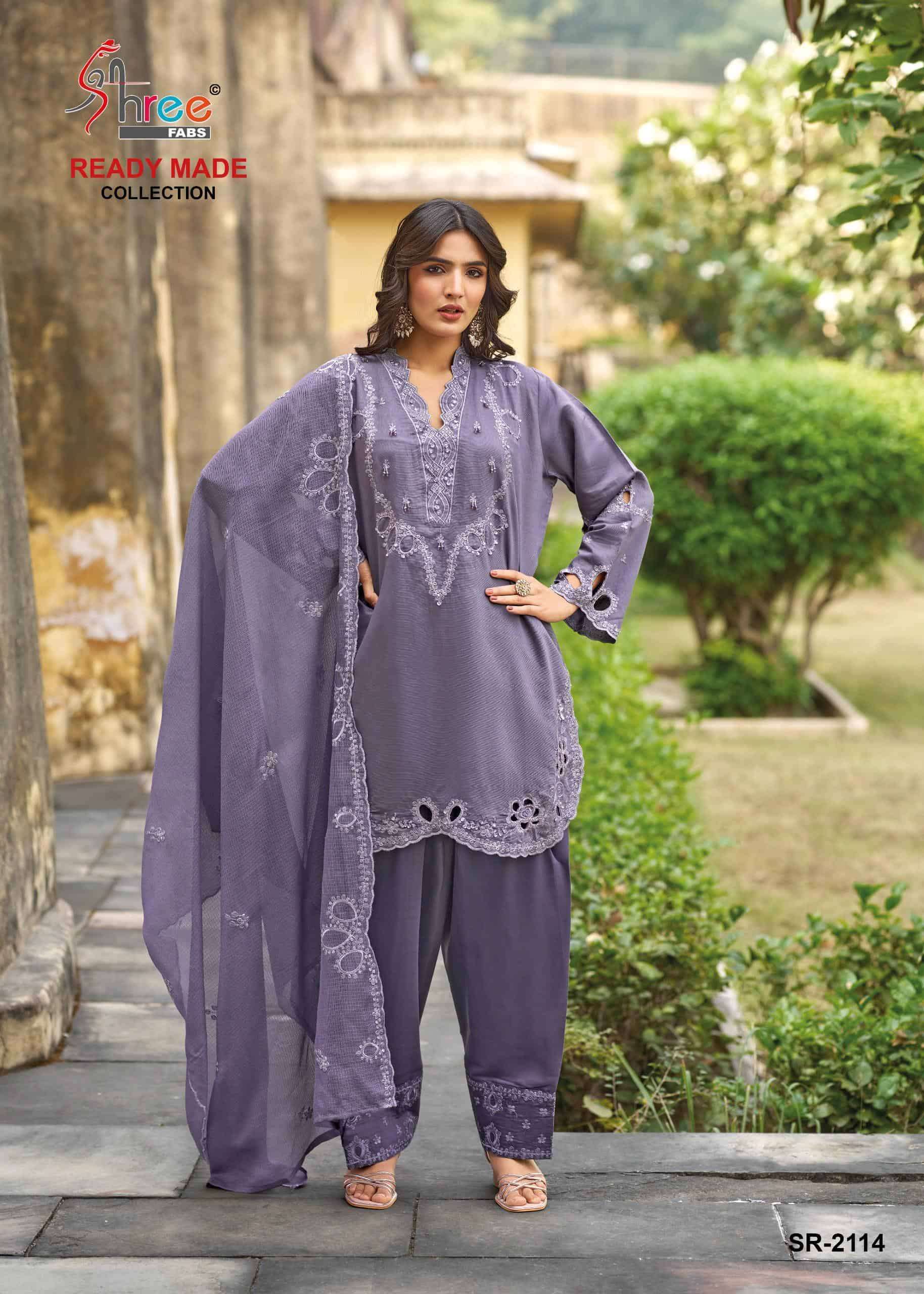 SHREE FAB SR 2114 COLORS WEDDING PAKISTANI DRESS READYMADE CATALOGS WHOLESALER 