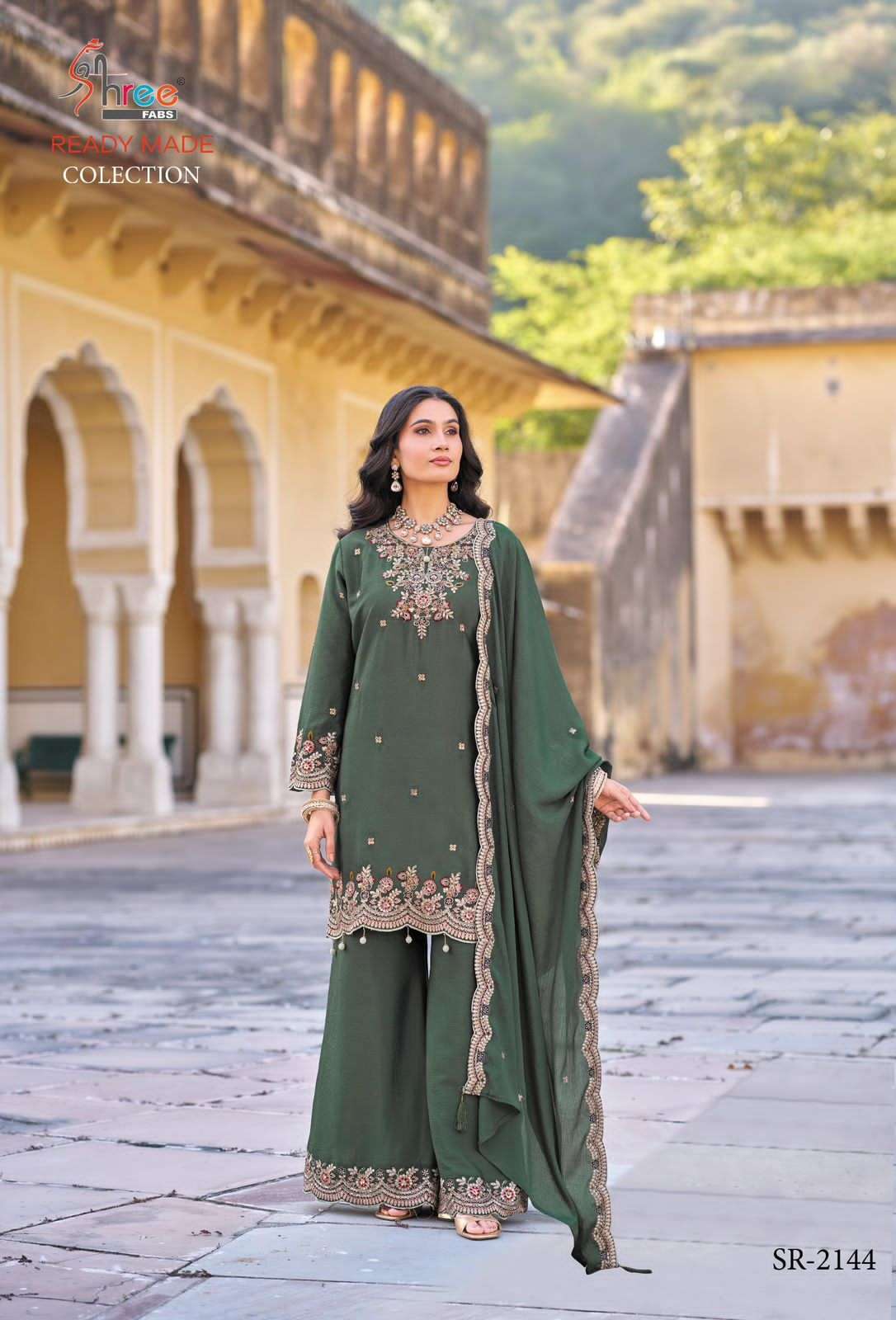 SHREE FAB SR 2144 COLORS DESIGNER READYMADE PAKISTANI CATALOG WHOLESALER 