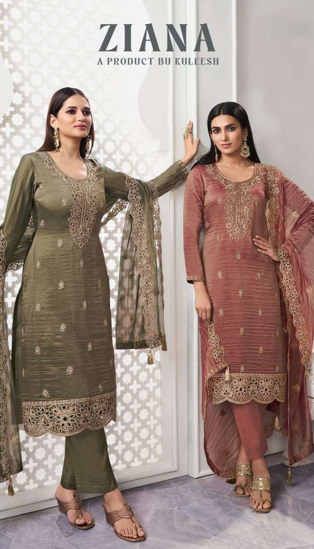 VINAY FASHION KULEESH ZIANA EMBRODERY SUIT WHOLESALER 2025