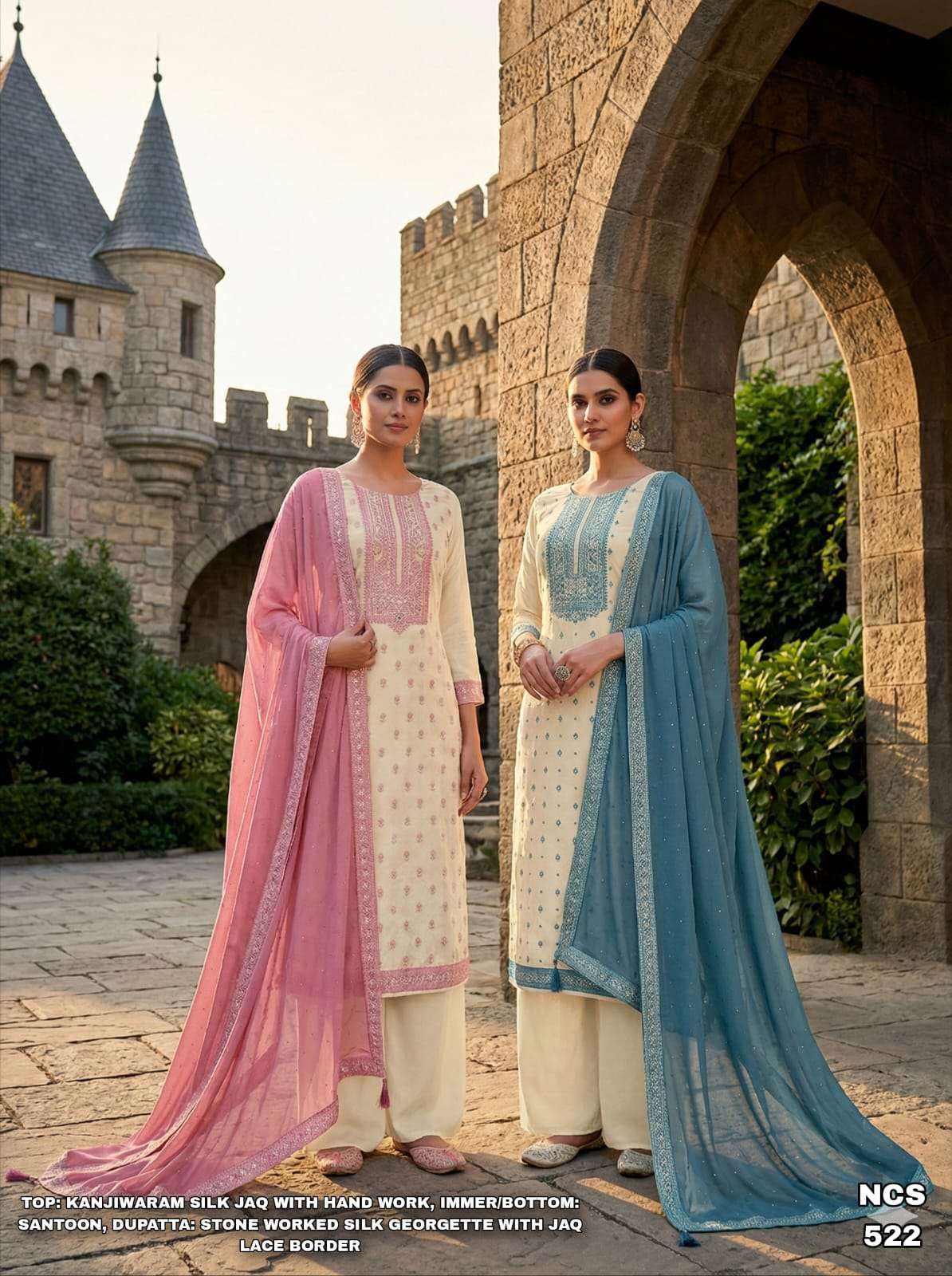 VINAY FASHION NCS 522 COLORS KANJIVARAM SILK SUIT WHOLESALER BEST RATE 