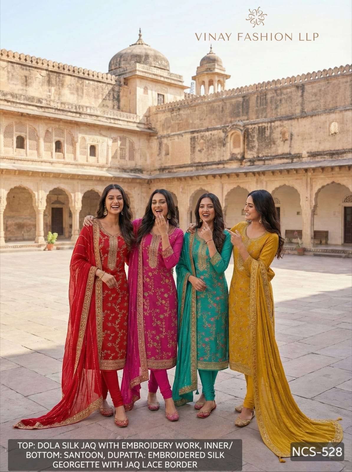 VINAY FASHION NCS 528 COLORS PARTYWEAR SUIT WHOLESALER BEST RATE 2025