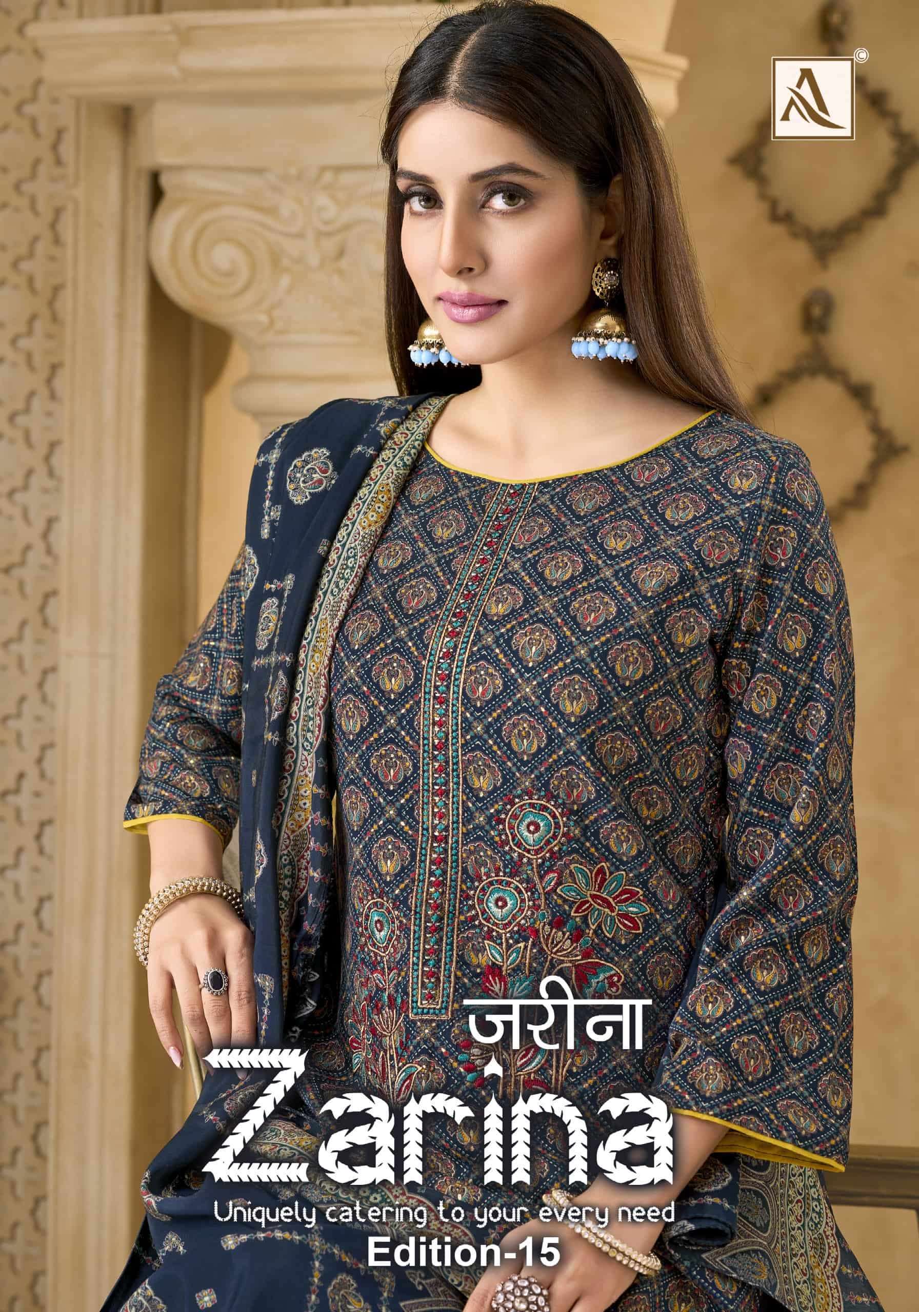 ALOK SUIT ZARINA EDITION 15 RAYON LADIES SUIT BEST RATE 