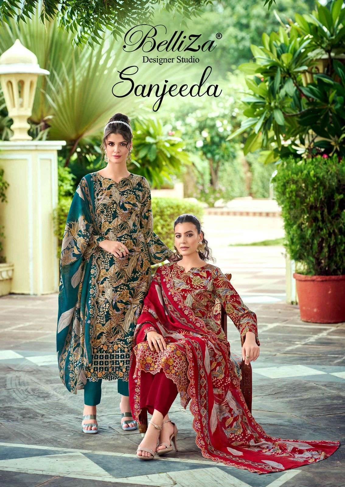 BELLIZA DESIGNER SANJEEDA VISCOSE RAYON DRESS WHOLESALER 2026