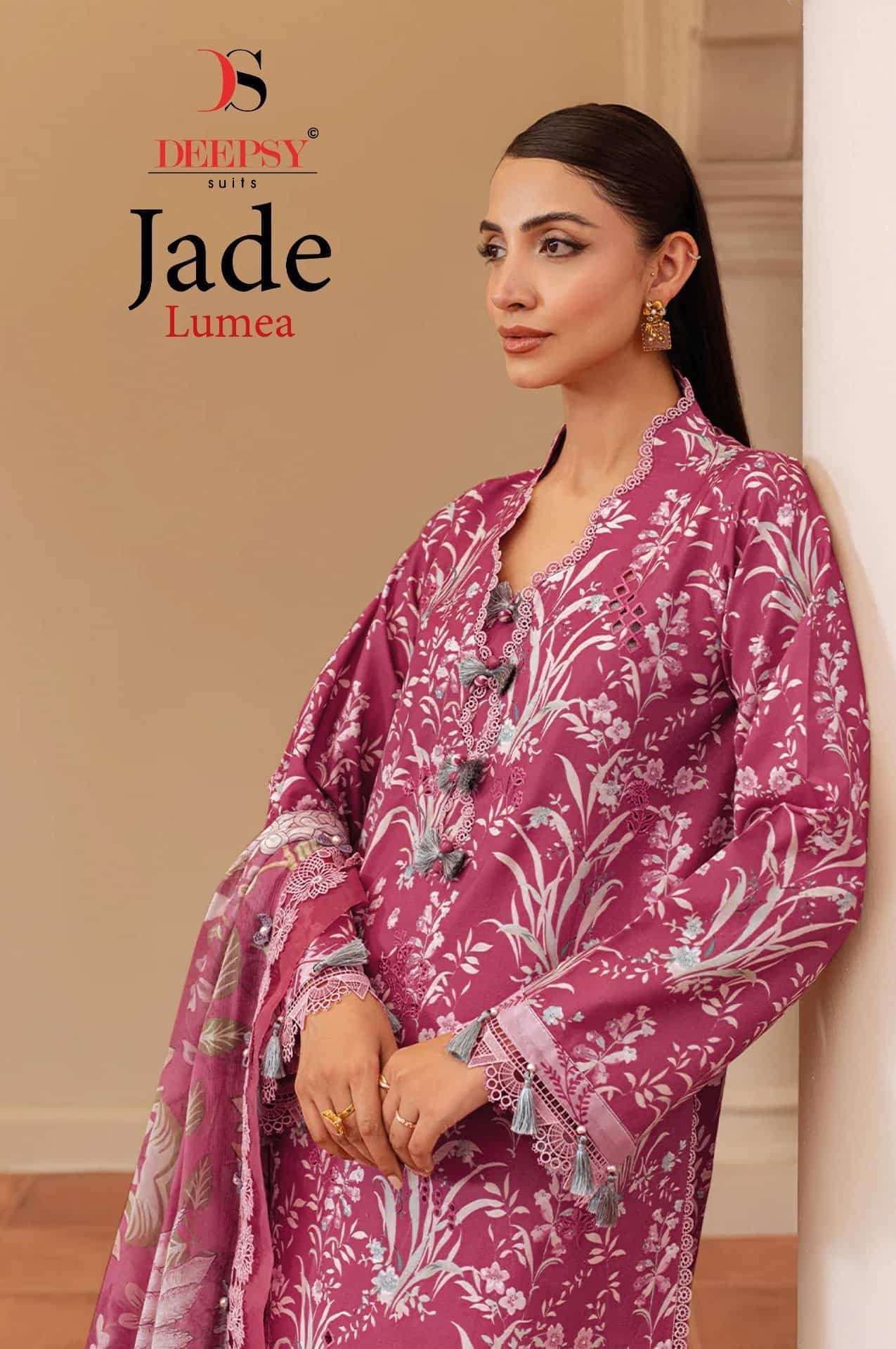 DEEPSY JADE LUMEA PURE COTTON PAKISTANI SUIT WHOLESALER BEST RATE 2026