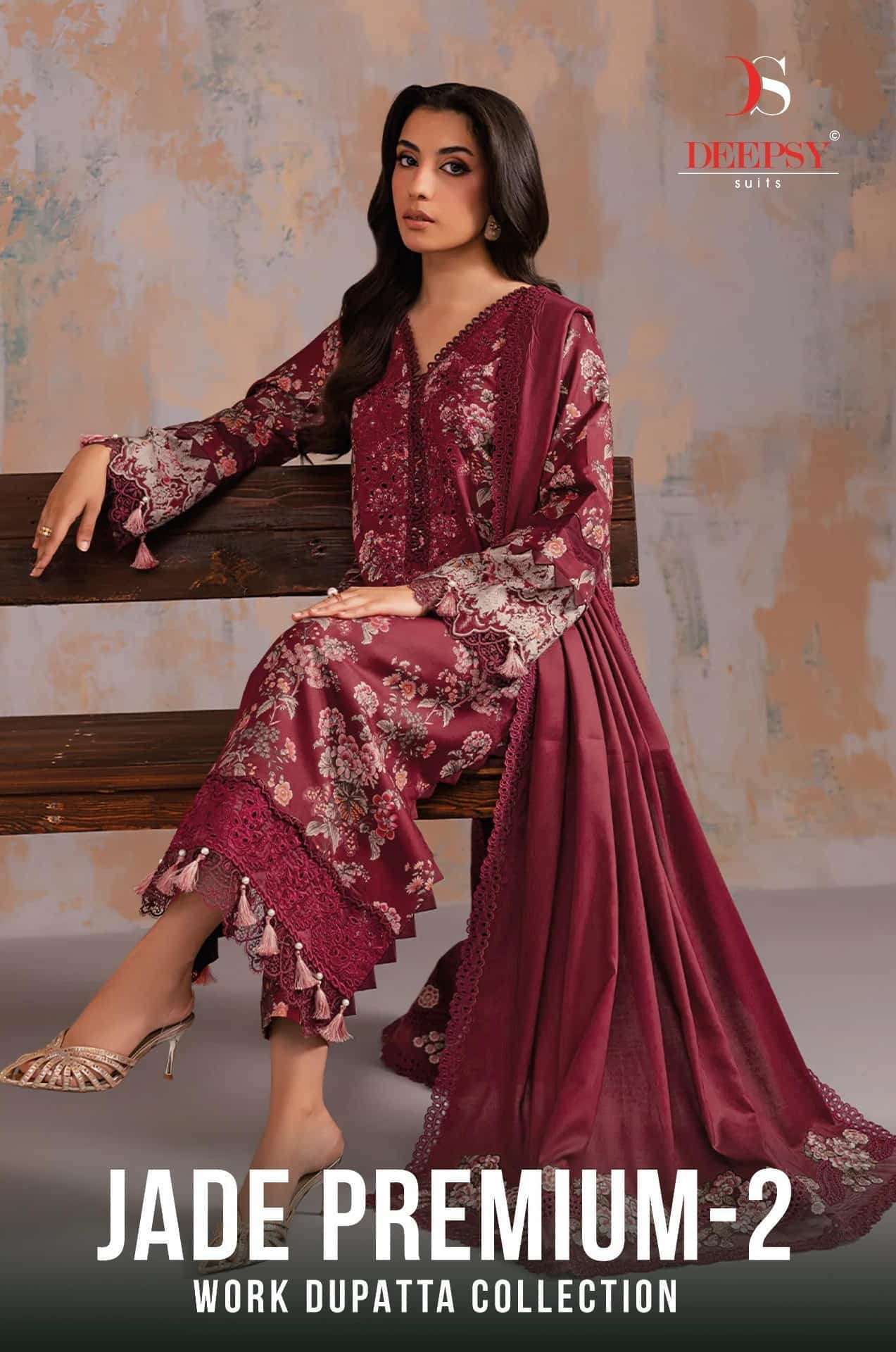 DEEPSY JADE PREMIUM VOL 2 PURE COTTON PAKISTANI DRESS CATALOGUE 2026