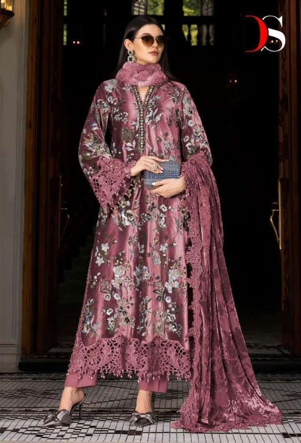 DEEPSY MARIA B LUXE 2 VISCOSE RAYON SUIT WHOLESALER BEST RATE 