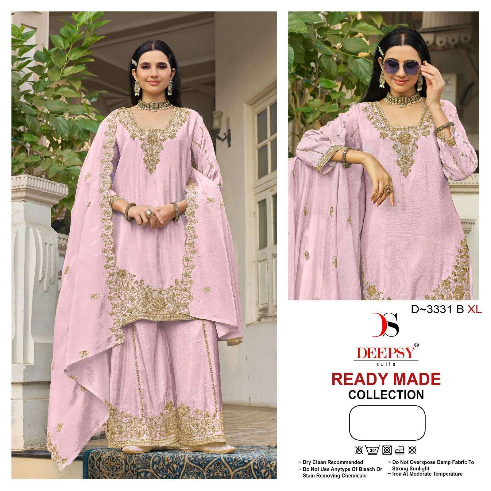 DEEPSY SUIT 3331 TISSUE SILK EMBRODERY READYMADE SUIT WHOLESALER 2026
