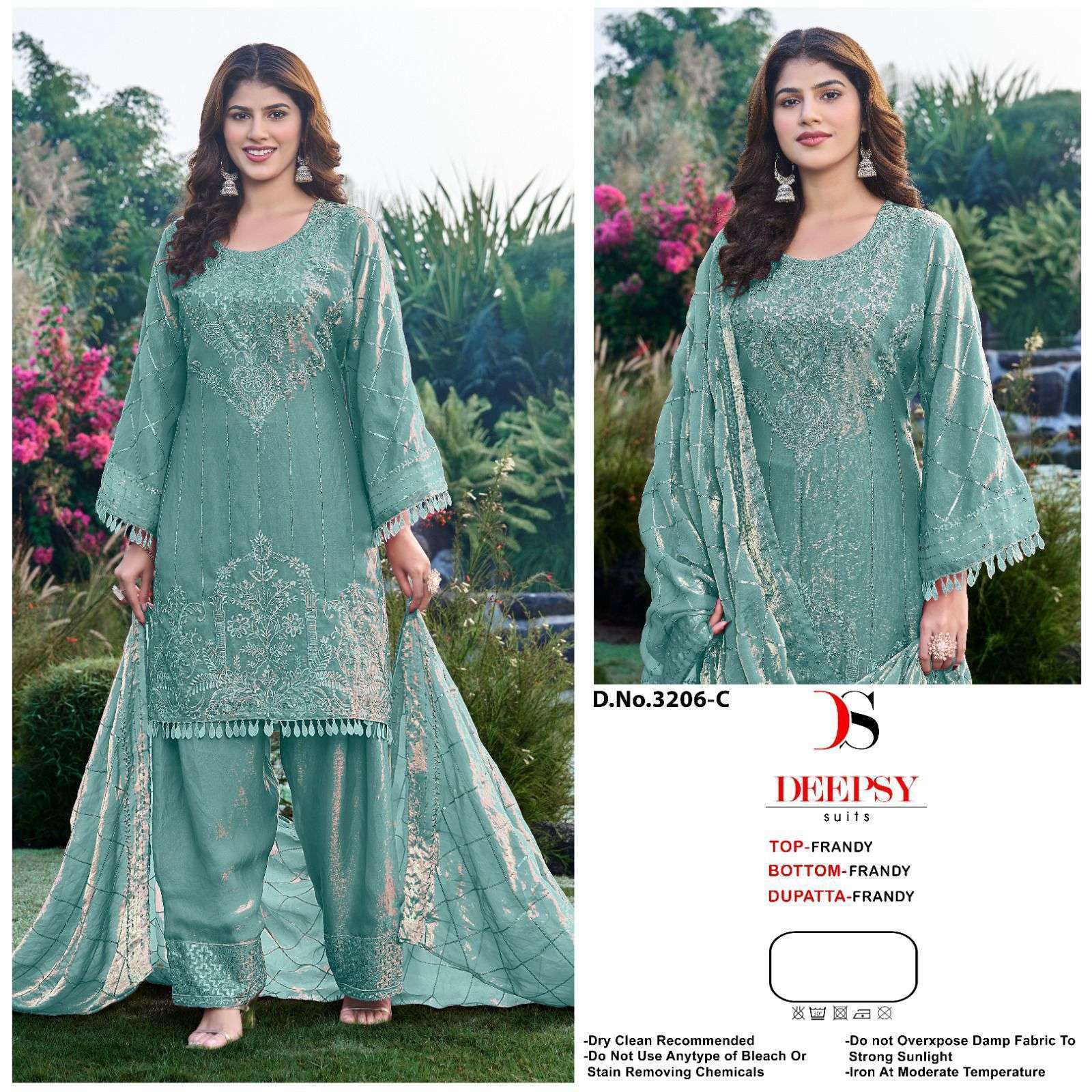 DEEPSY SUIT D 3206 COLOURS PAKISTANI FANDY SATIN SUIT WHOLESALER 2026