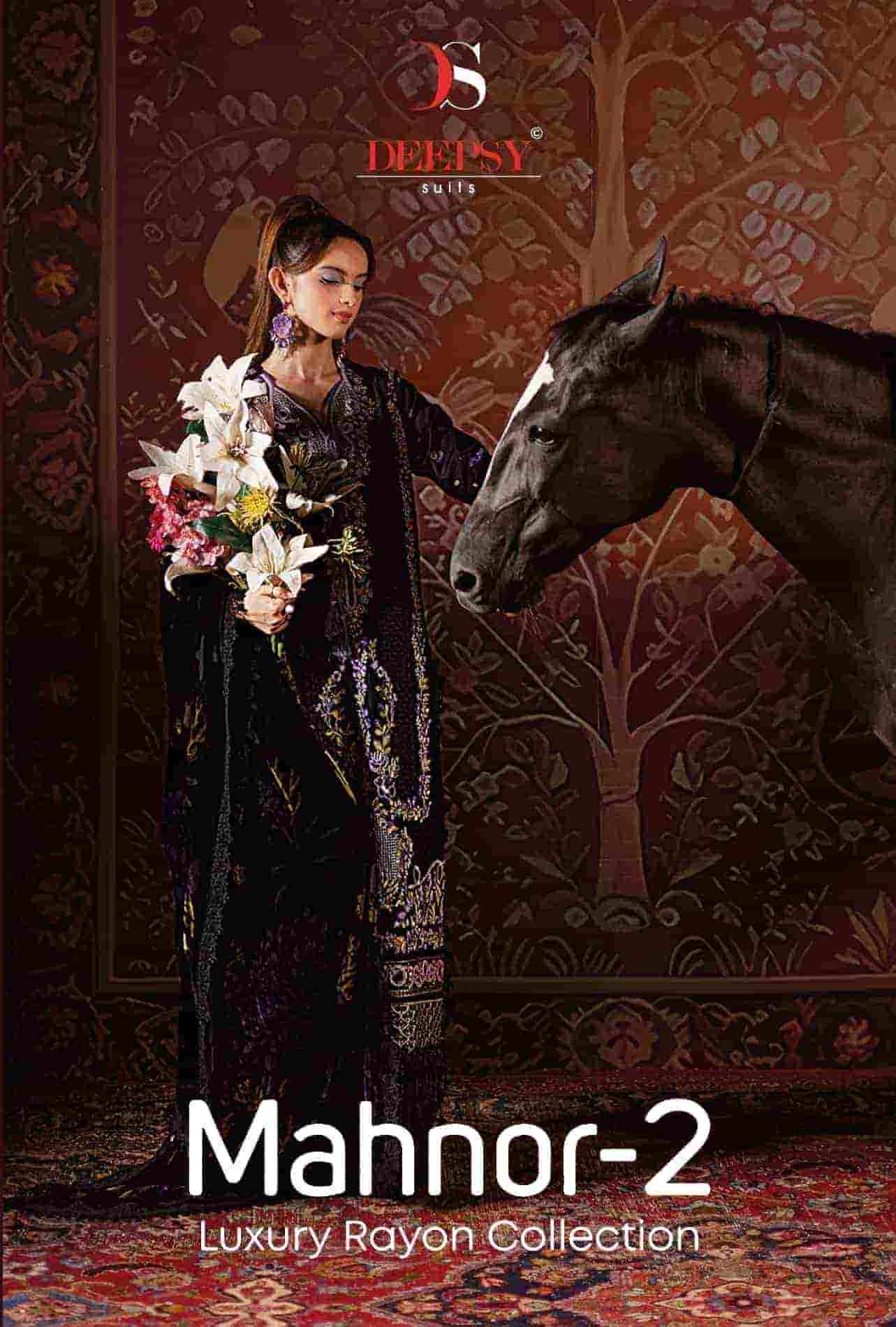 DEEPSY SUIT MAHNOR VOL 2 HEAVY EMBROIDERED RAYON SALWER KAMEEZ WHOLESALER 