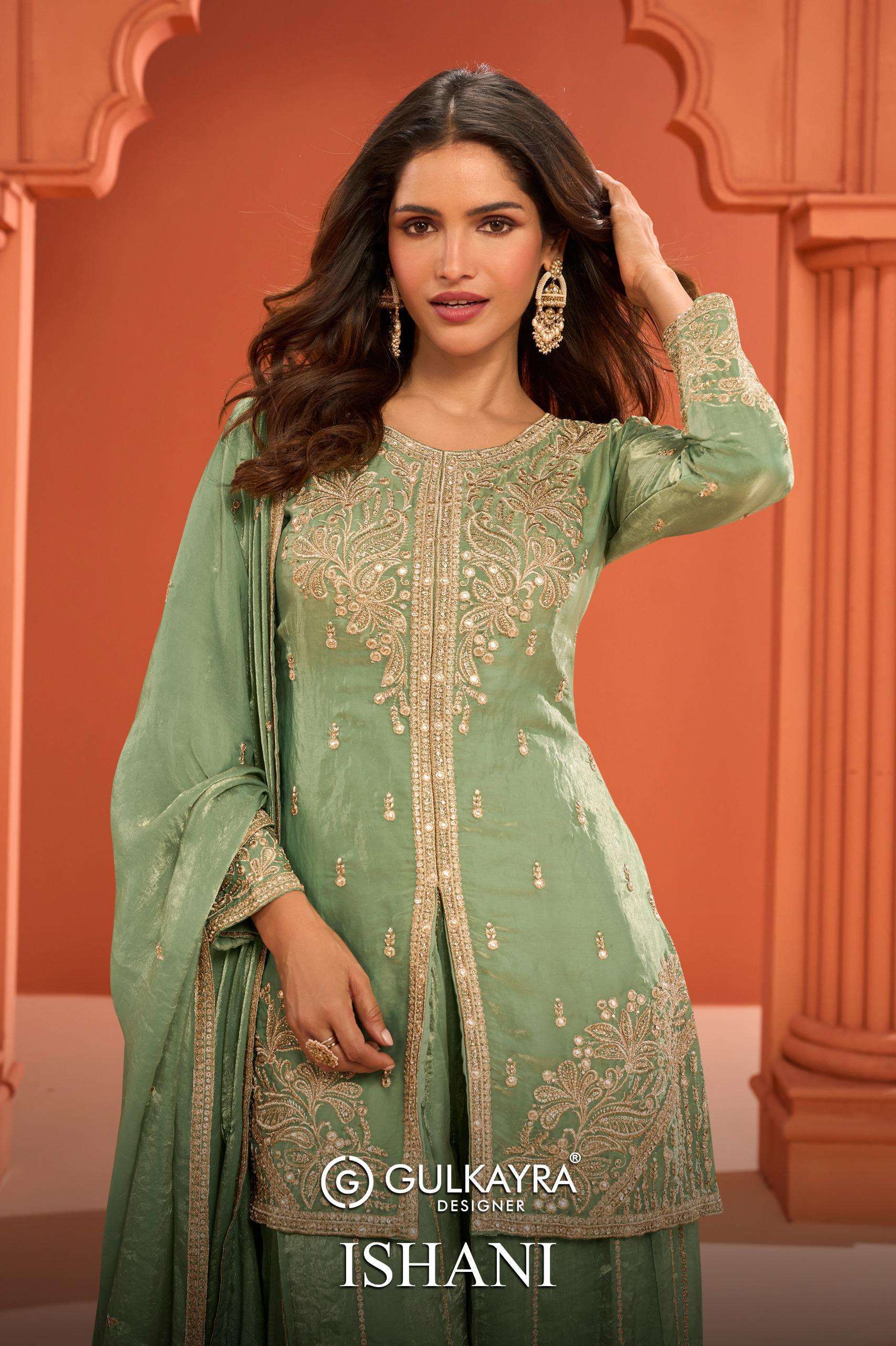 GULKAYRA DESIGNER ISHANI 7678 COLORS FENDY SIL EMBROIDERED READYMADE SALWER KAMEEZ 2026