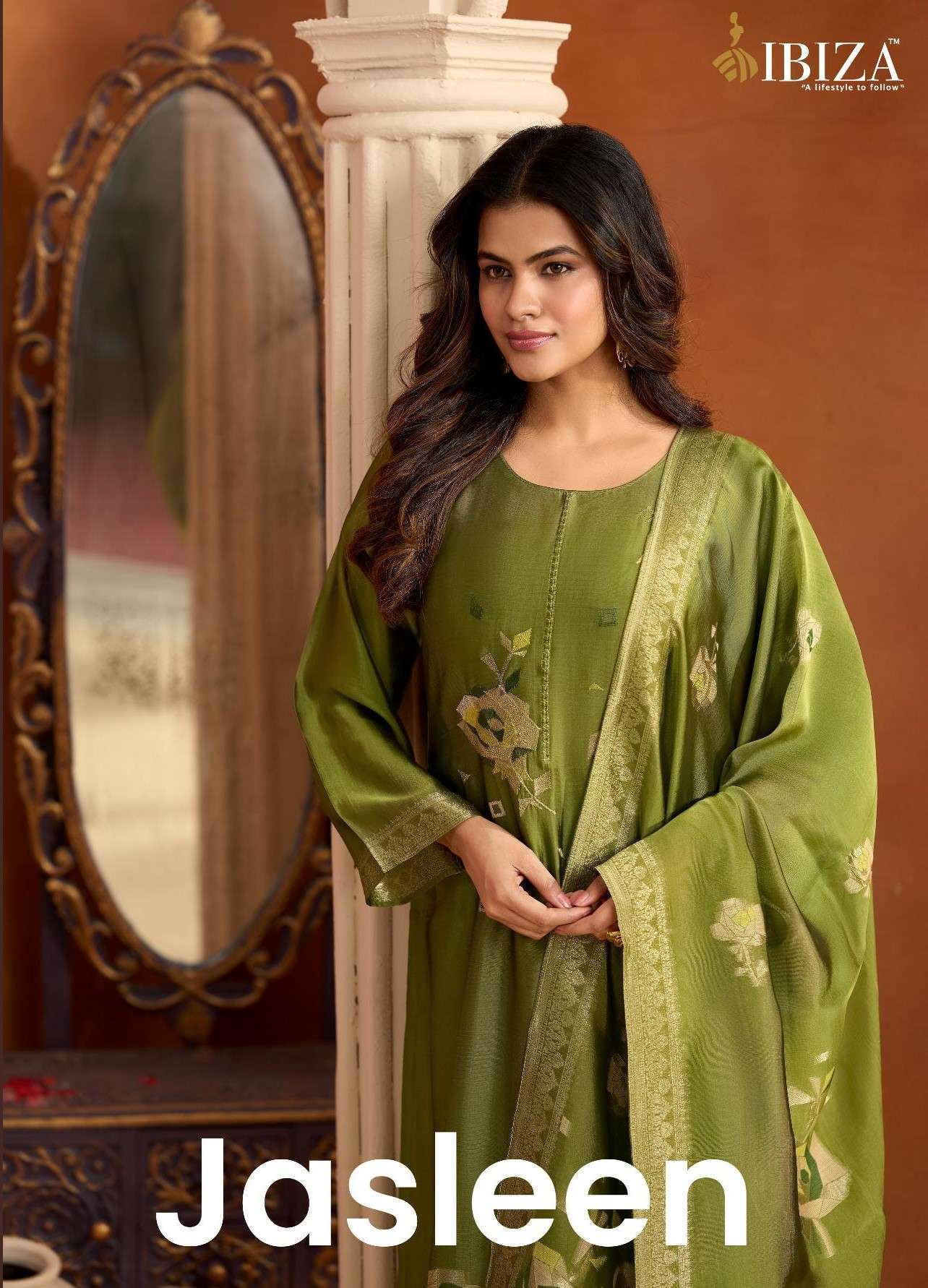 IBIZA LIFESTYLE JASLEEN PURE BANGALORI SILK SUIT WHOLESALER 