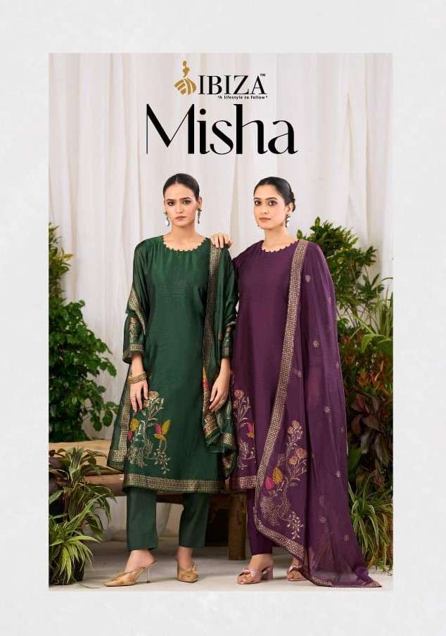 IBIZA MISHA PURE BANGLORY SILK DESIGNER SUIT WHOLESALER BEST RATE 