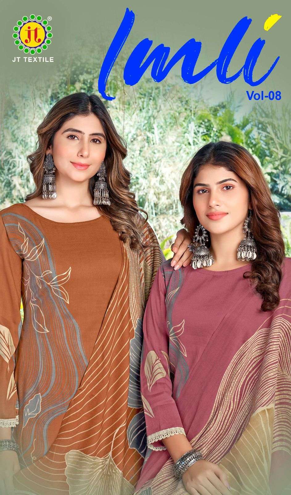 JT TEXTILE IMLI VOL 8 RAYON SUIT WHOLESALER BEST RATE 