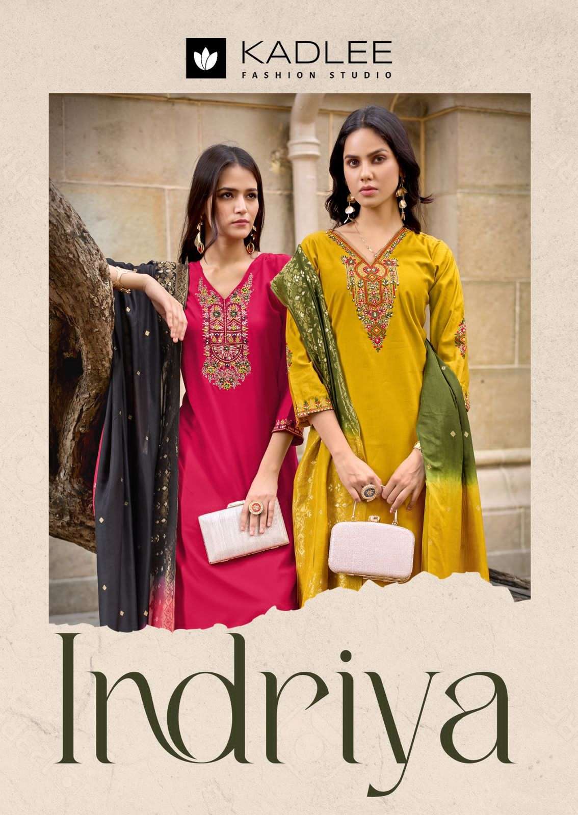 KADLEE INDRIYA PREMIUM STYLE KURTI BOTTOM WITH DUPATTA SET WHOLESALER 