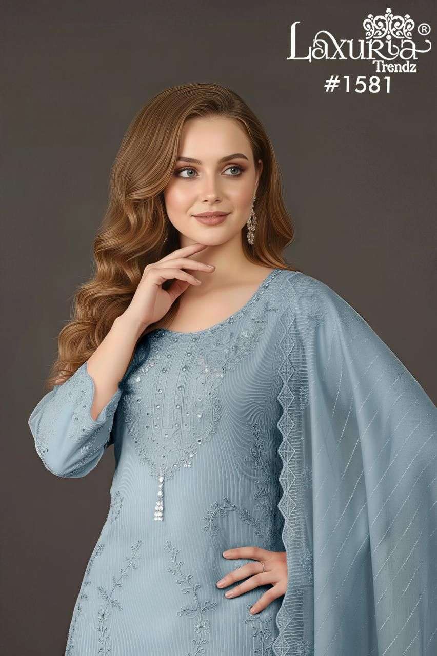 LAXURIA TRENDZ 1581 READYMADE PAKISTANI LAXURIA TRENDZ COLLECTION EXPORTER 