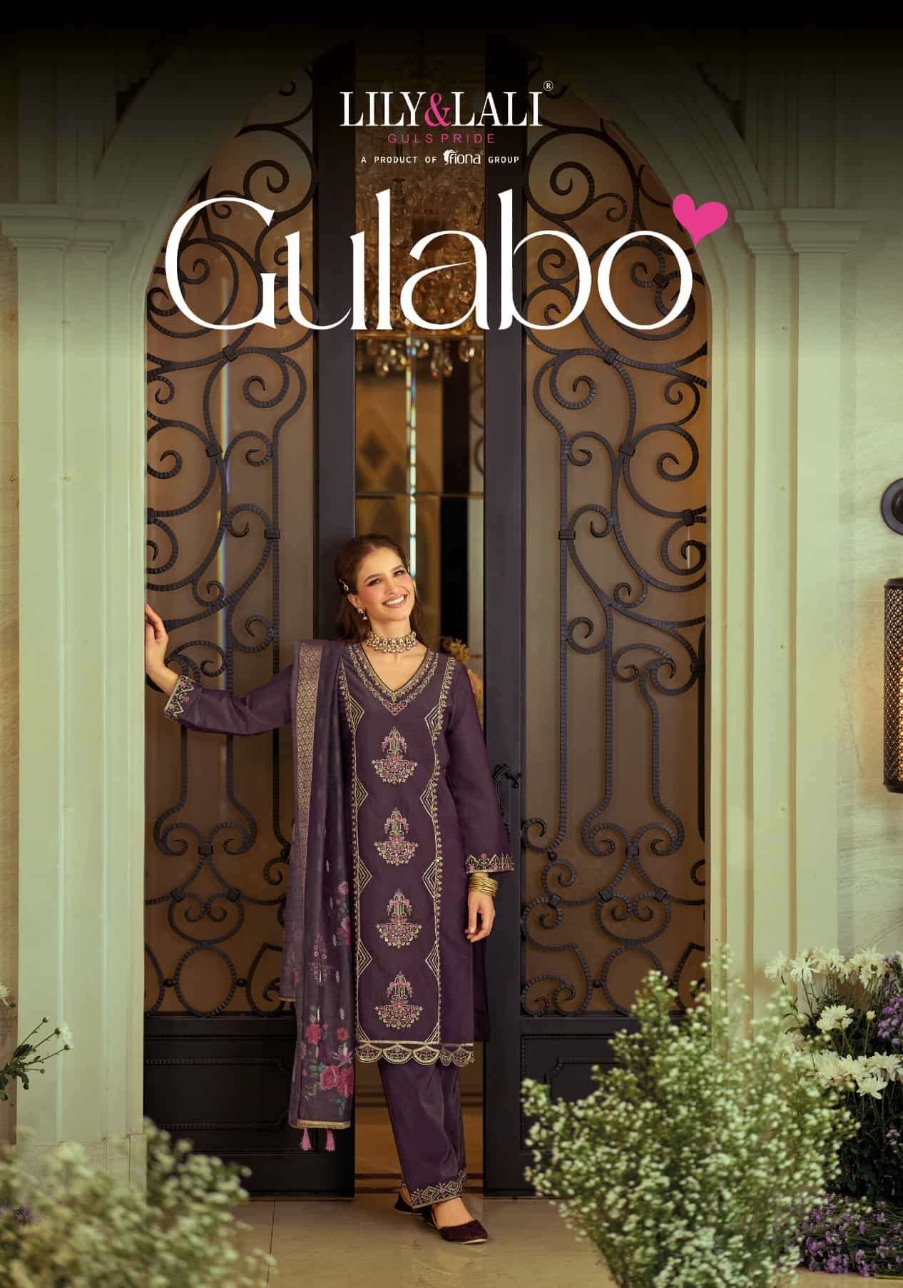 LILY AND LALI GULABO SHIMMER VISCOSE READYMADE SALWER KAMEEZ WHOLESALER 