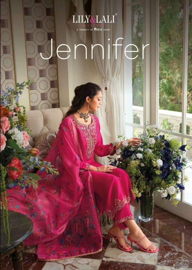 LILY AND LALI JENNIFER VISCOSE SILK DESIGNER EMBROIDERY SUIT WHOLESALER BEST RATE 2026