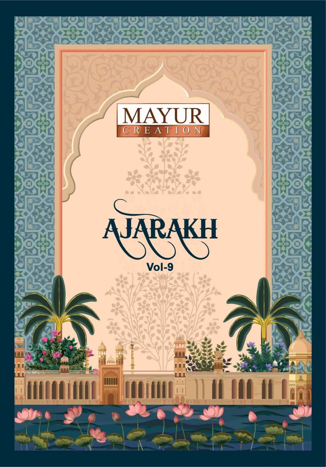 MAYUR CREATION AJARAKH VOL 9 COTTON PRINTED READYMADE SUIT WHOLESALER 