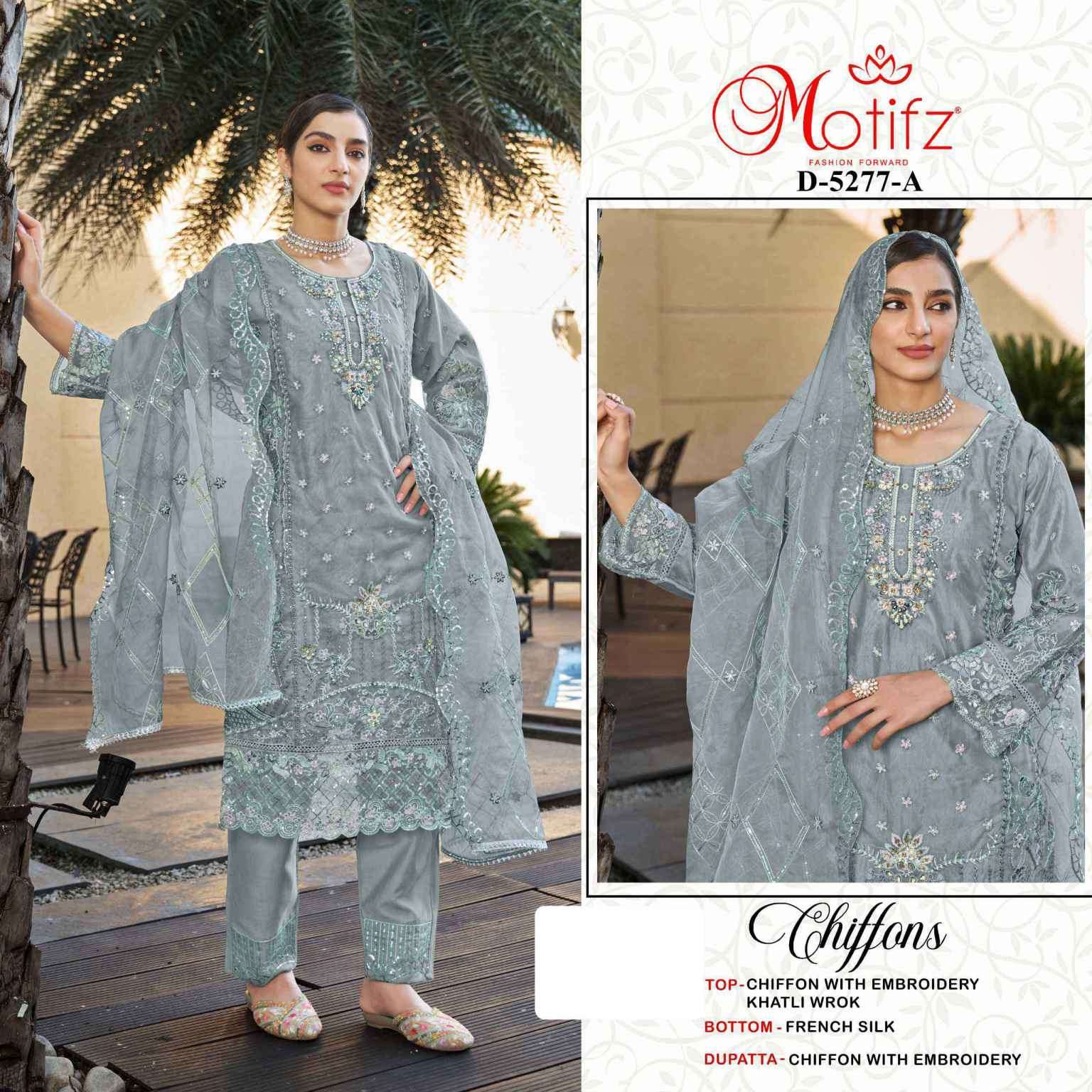 MOTIFZ 5277 CHIFFON EMBROIDERY SALWER KAMEEZ 2026