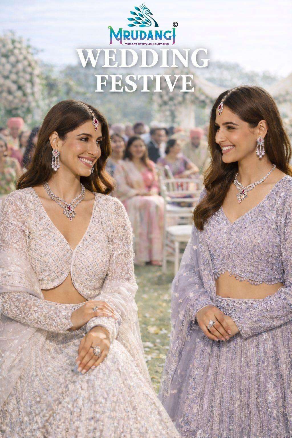 MRUDANGI WEDDING FESTIVE READYMADE LEHNGA LATEST COLLECTION EXPORTER 