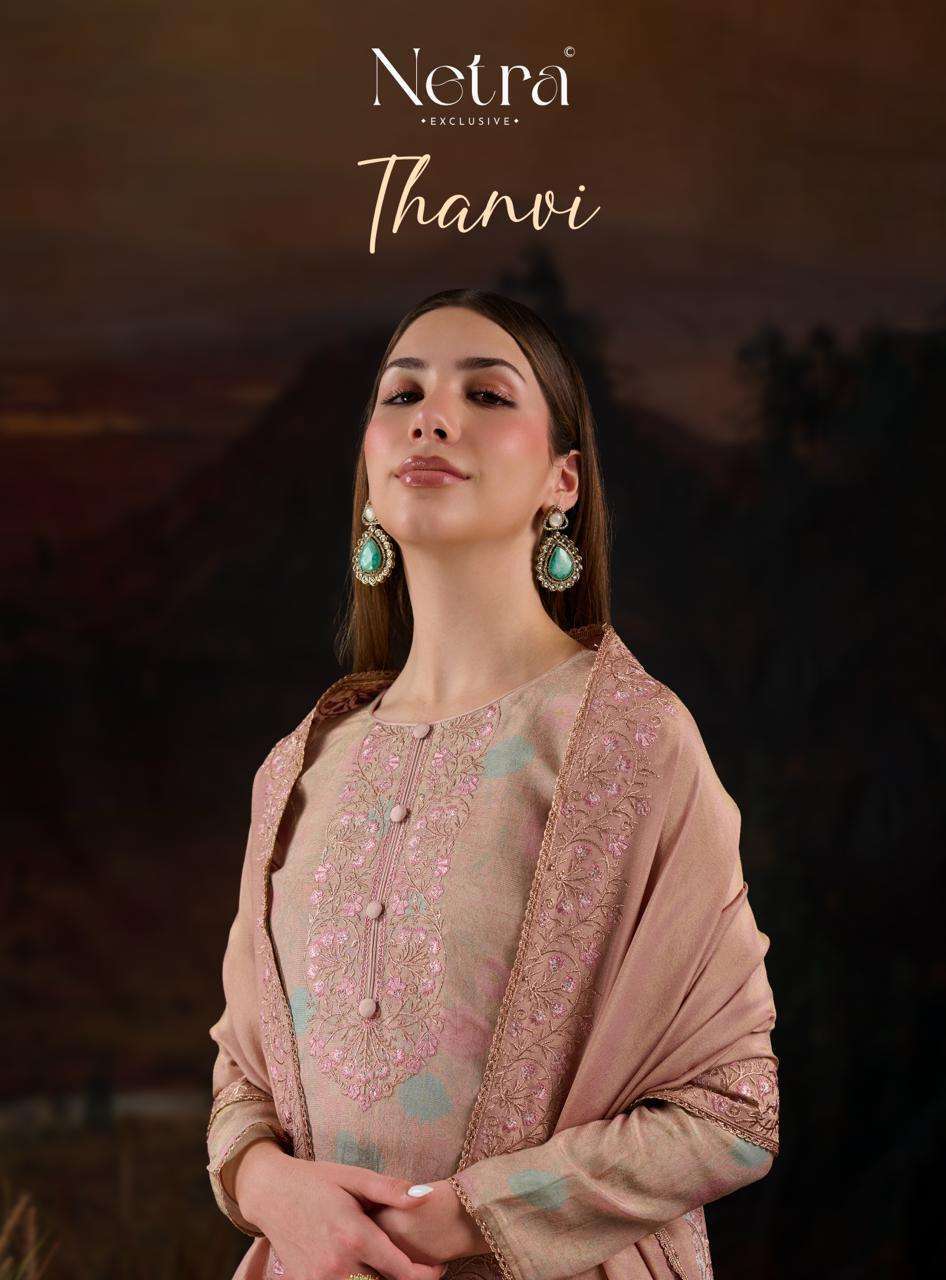 NETRA THANVI PREMIUM DESIGNE SILK SUIT WHOLESALER BEST RATE 