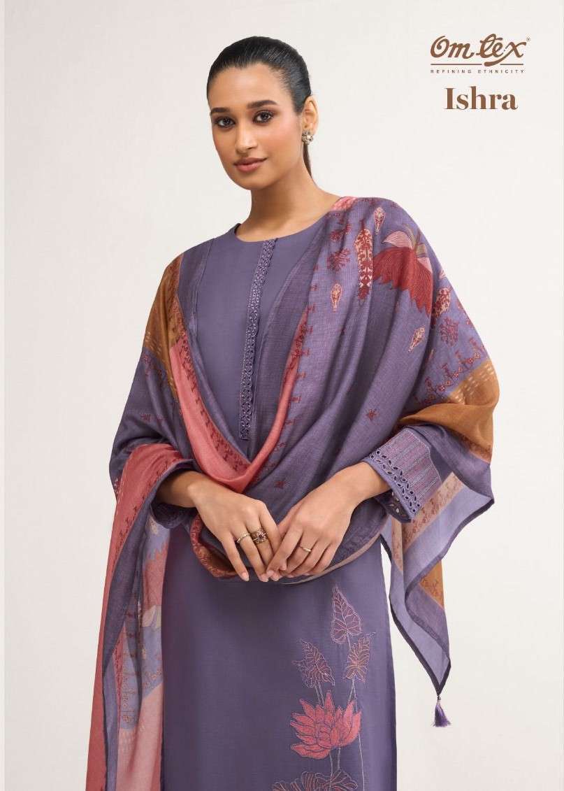 OMTEX ISHRA LAWN COTTON HANDWORK SUIT WHOLESALER BEST RATE 