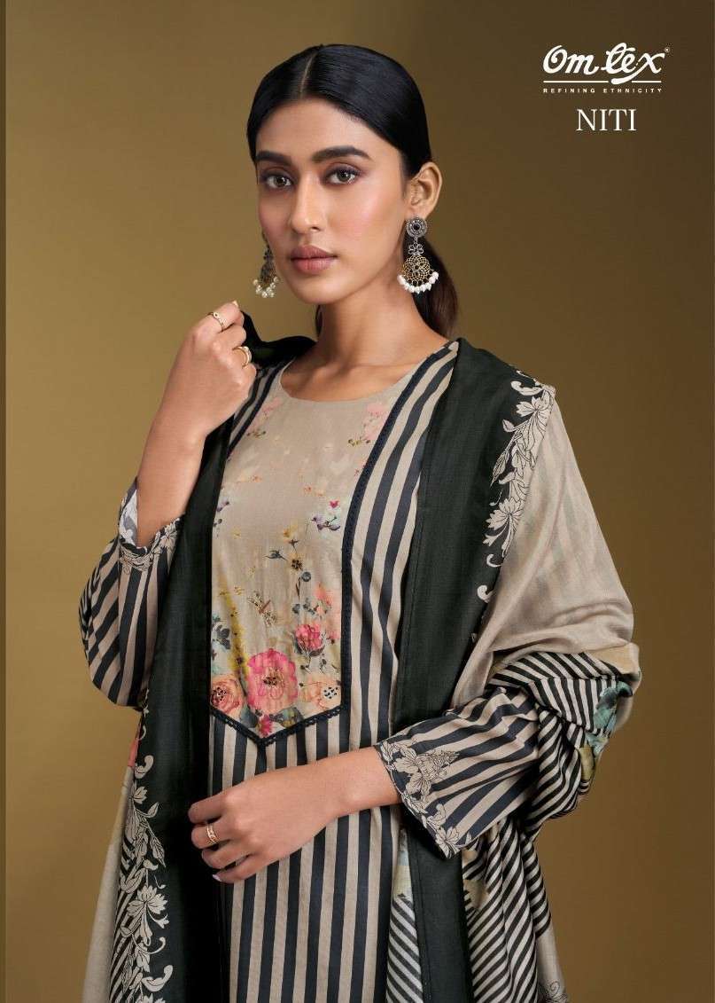 OMTEX NITI LAWN COTTON PRINT HANDWORK SUIT WHOLESALER 2026