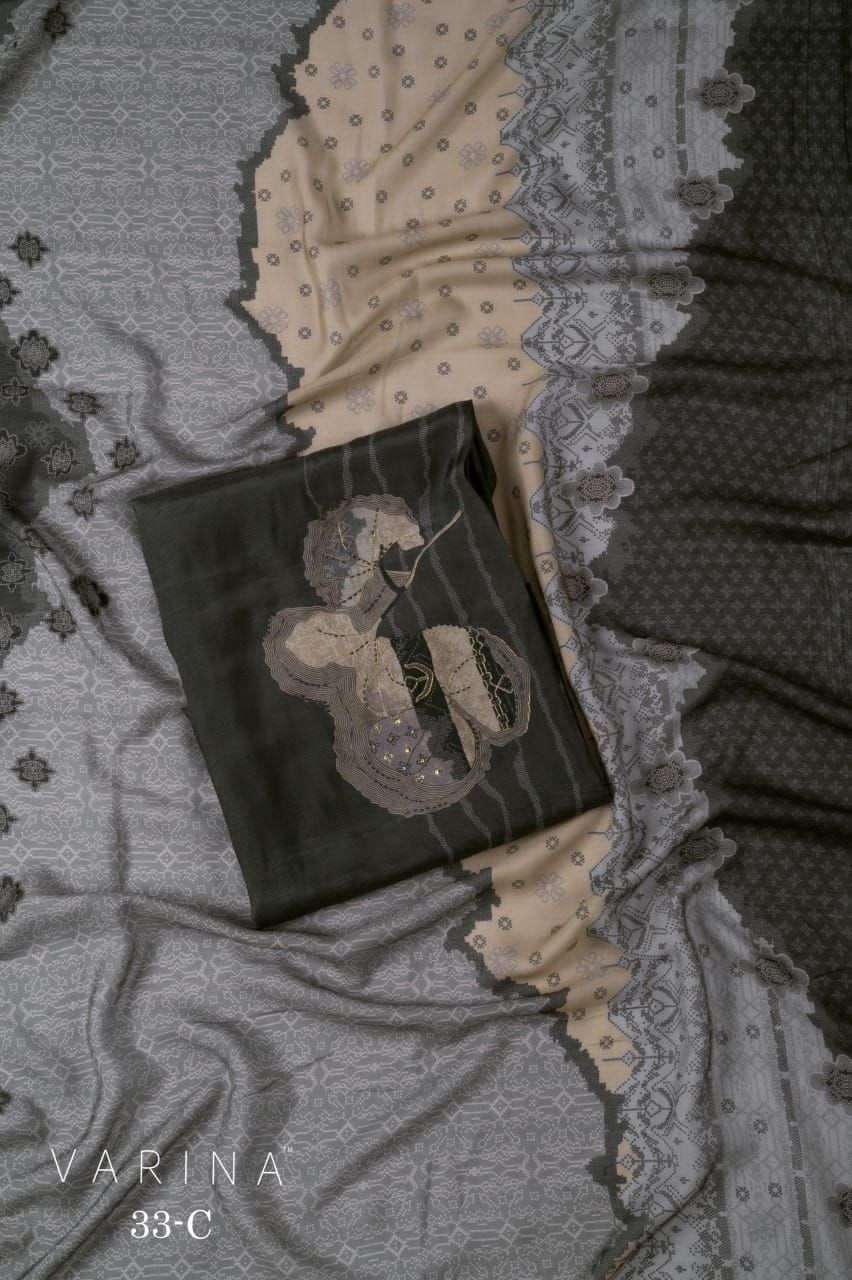 OMTEX VARINA D 33 FANCY MUSLIN LADIES SUIT WHOLESALER BEST RATE 