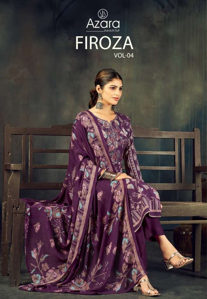 RADHIKA AZARA FIROZA VOL 4 RAYON SALWER KAMEEZ SUIT WHOLESALER BEST RATE 