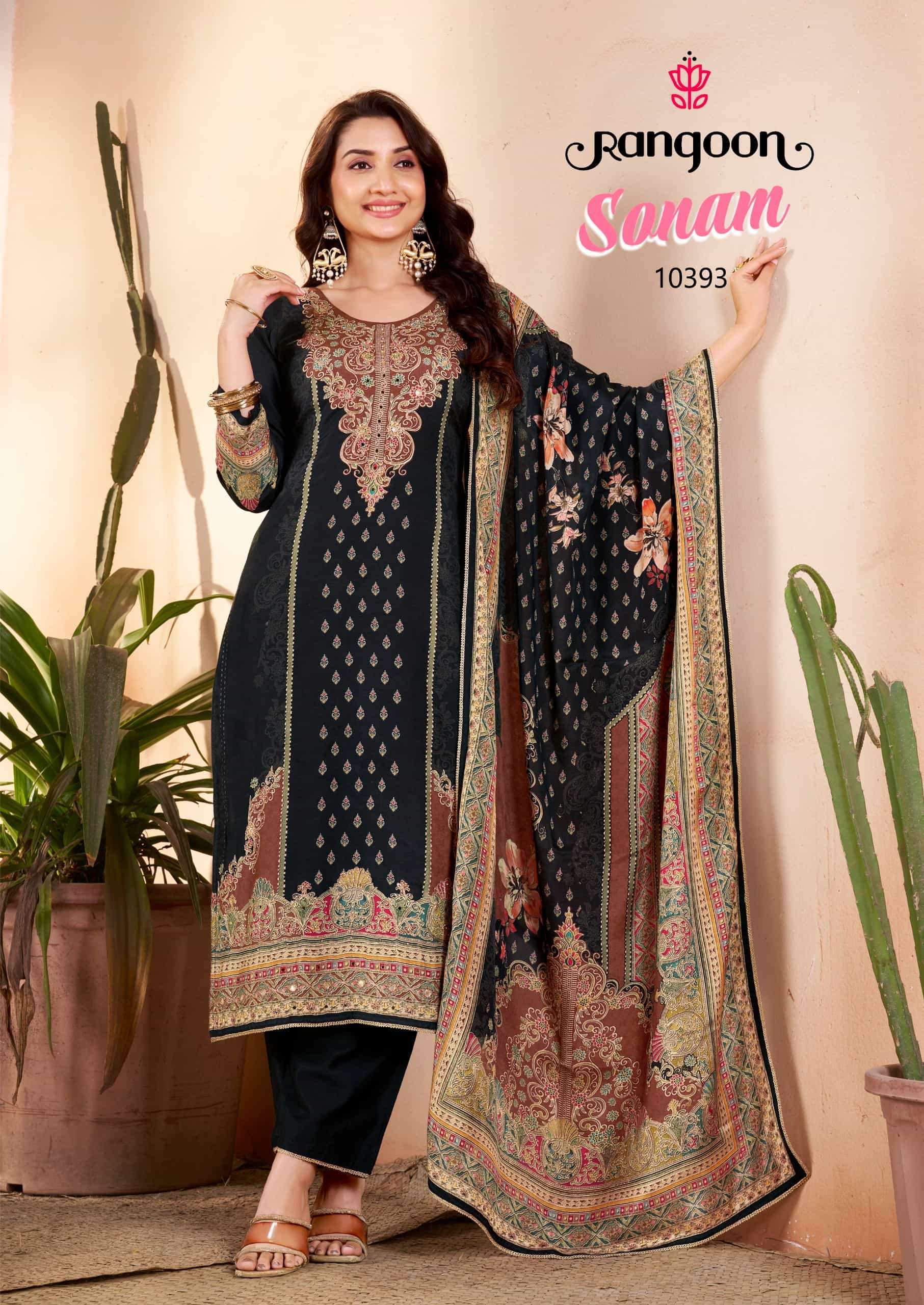 RANGOON SONAM PURE MUSLIN EMBROIDERED READYMADE COLLECTION 2026