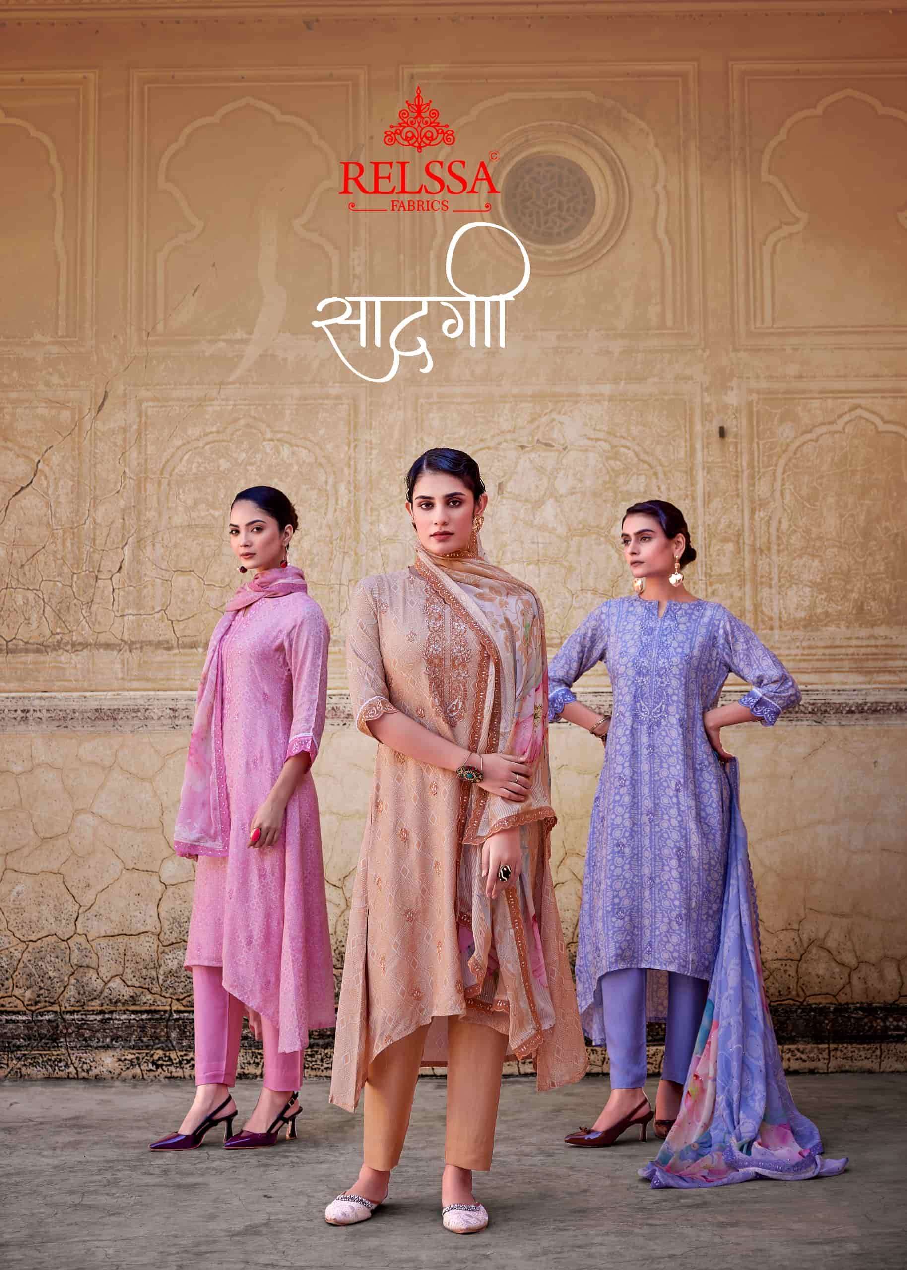 RELSSA SADGI PREMIUM STYLE LADIES SUIT WHOLESALER BEST RATE 