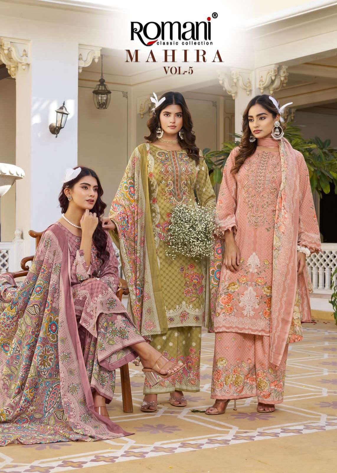 ROMANI MAHIRA VOL 5 COTTON DRESS MATERIAL CATALOG WHOLESALE PRICE 2025